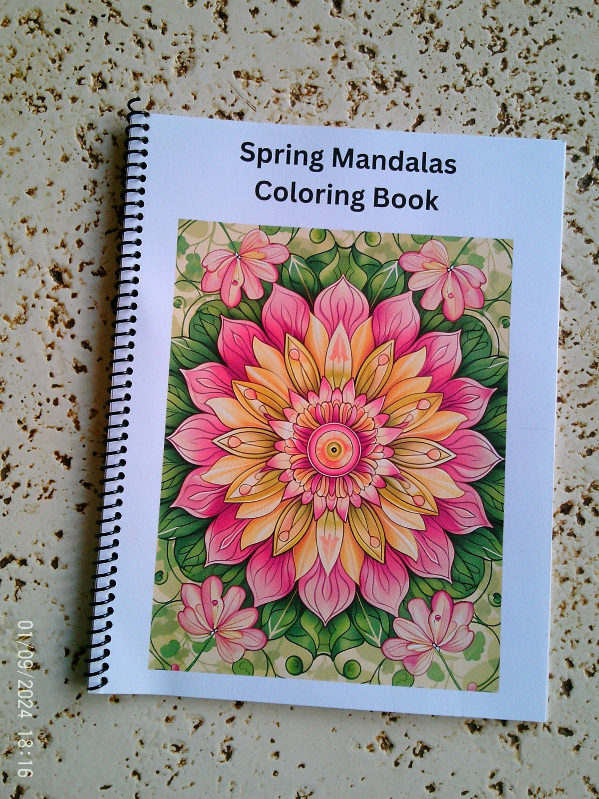 Spring Mandalas Coloring Book for all ages