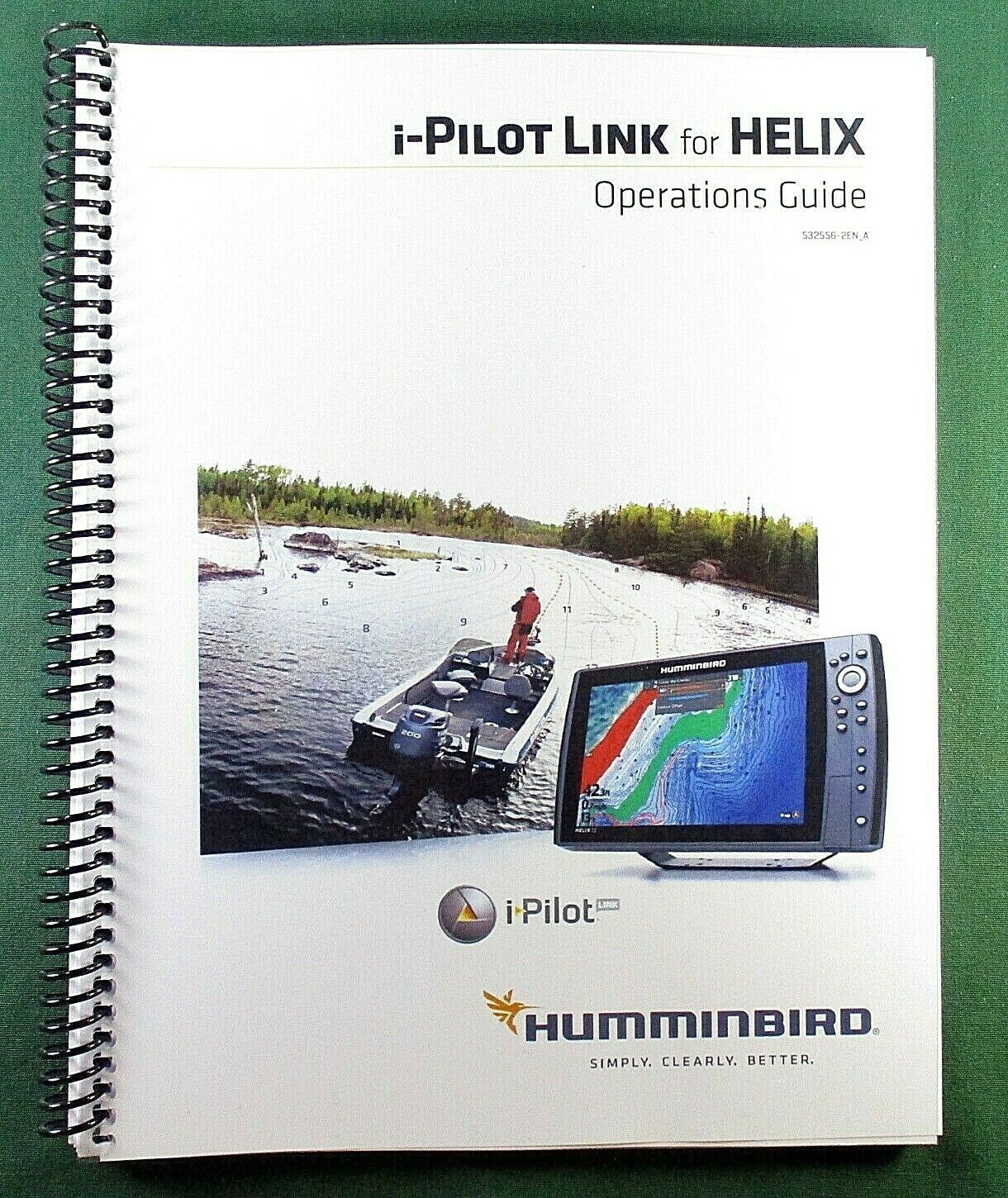 Humminbird i-Pilot Link / HELIX Instruction Manual: 81 Pages & Protective Covers