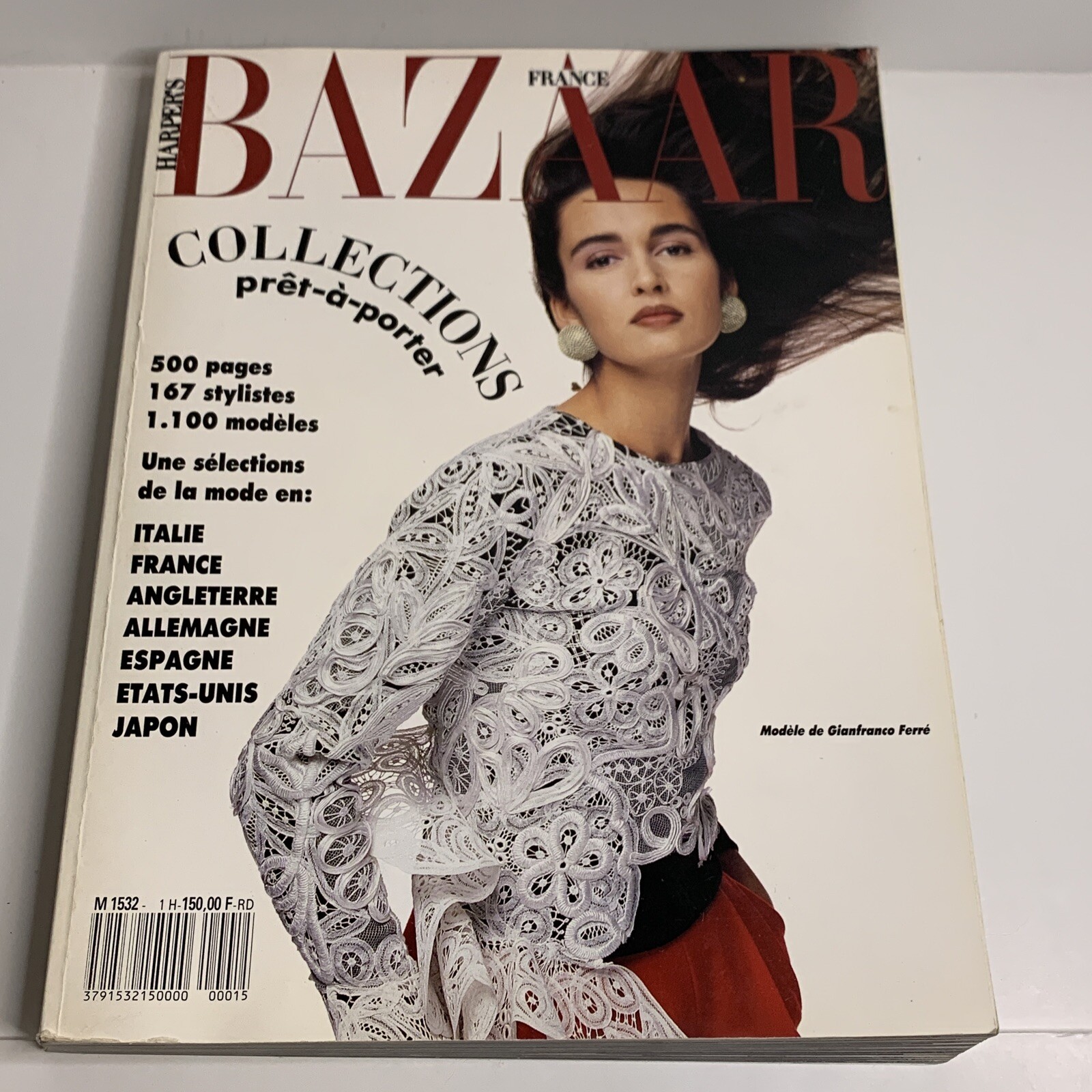 Vintage Paris Fashion Magazine Les Modes￼ 1988 May June Harpers Bazaar Couture