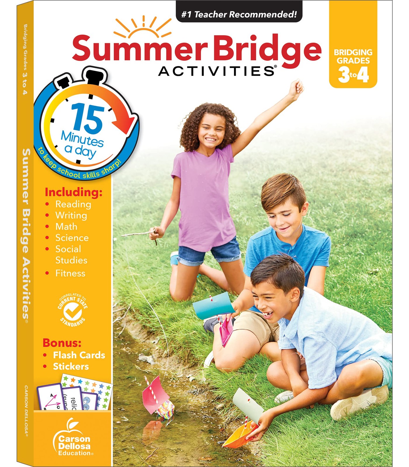 Summer Bridge Activities 3rd to 4th Grade Workbook, Activity Book with Math,…