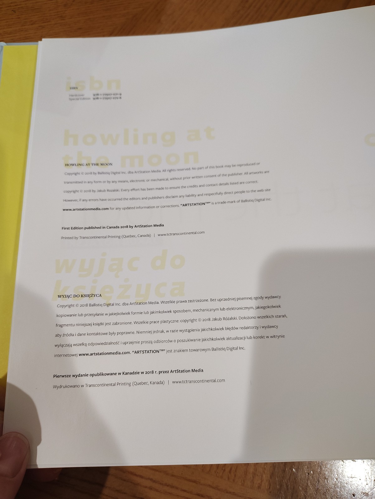 “Howling At The Moon” JAKUB ROZALSKI 2018 Hardcover Art Book Steampunk RARE