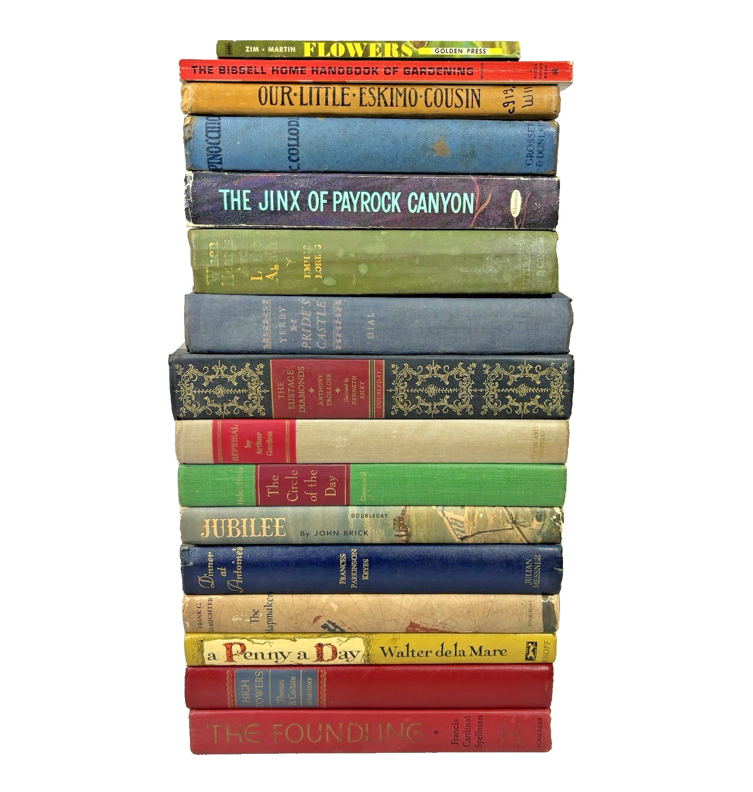 Vintage Books Lot of 16 Pinocchio High Towers Pride’s Castle Jubilee 1930s-1960s
