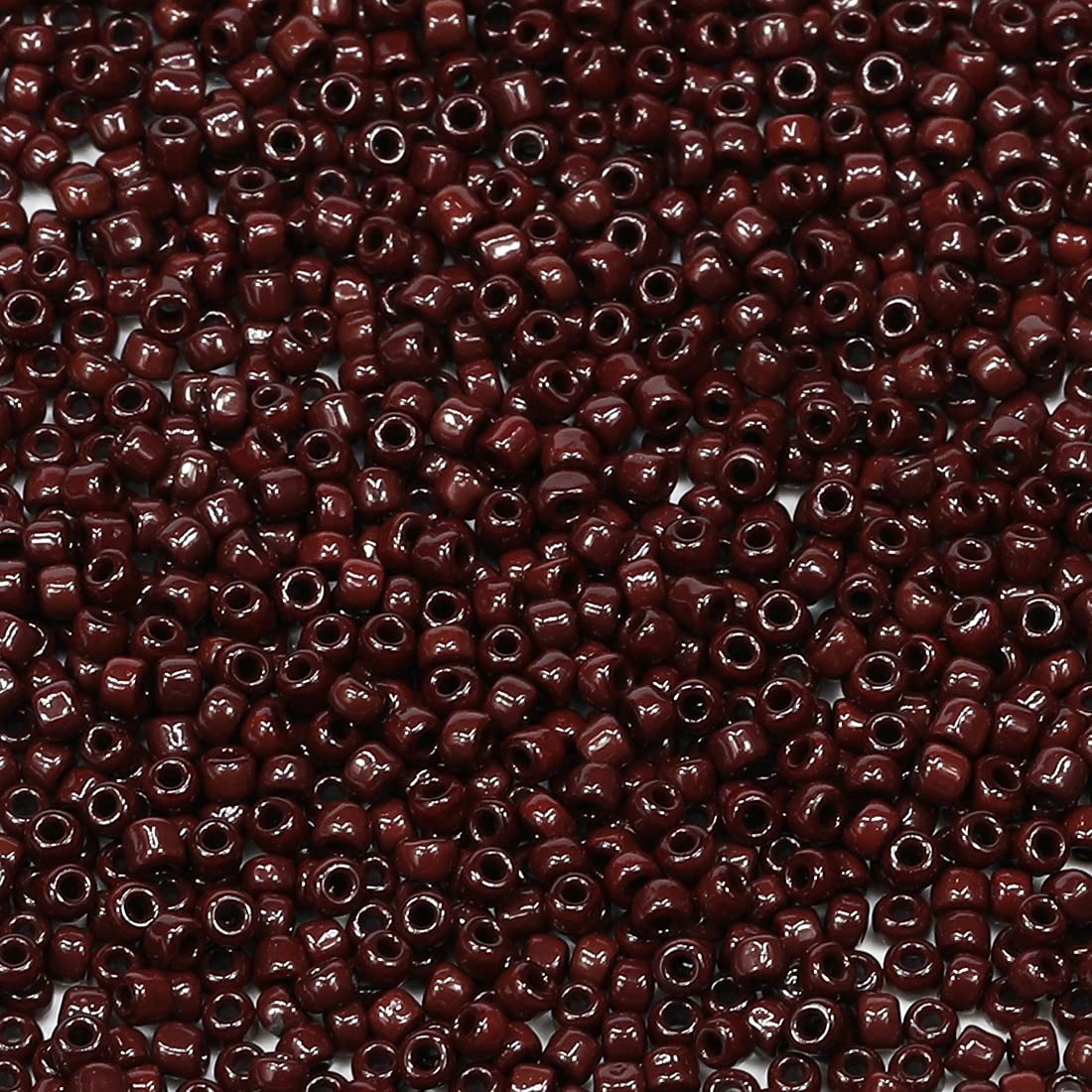 Bala&Fillic Opaque Coffee Color 3mm Seed Beads About 3600pcs/100Grams in Bag, 8/