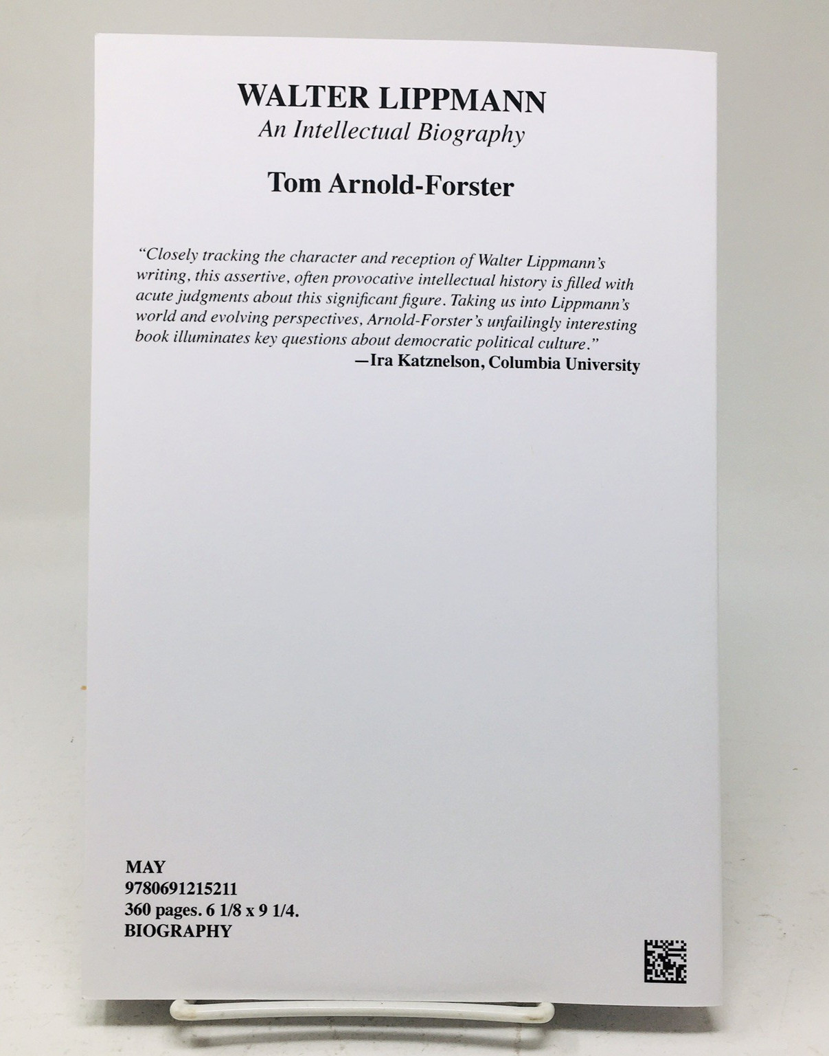 Walter Lippmann Biography ARC Tom Arnold-Forster Advance Readers Copy Proof NEW