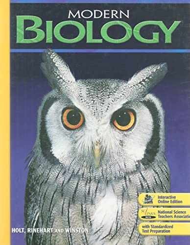 Modern Biology: Student Edition – Hardcover, by HOLT RINEHART AND – Acceptable n