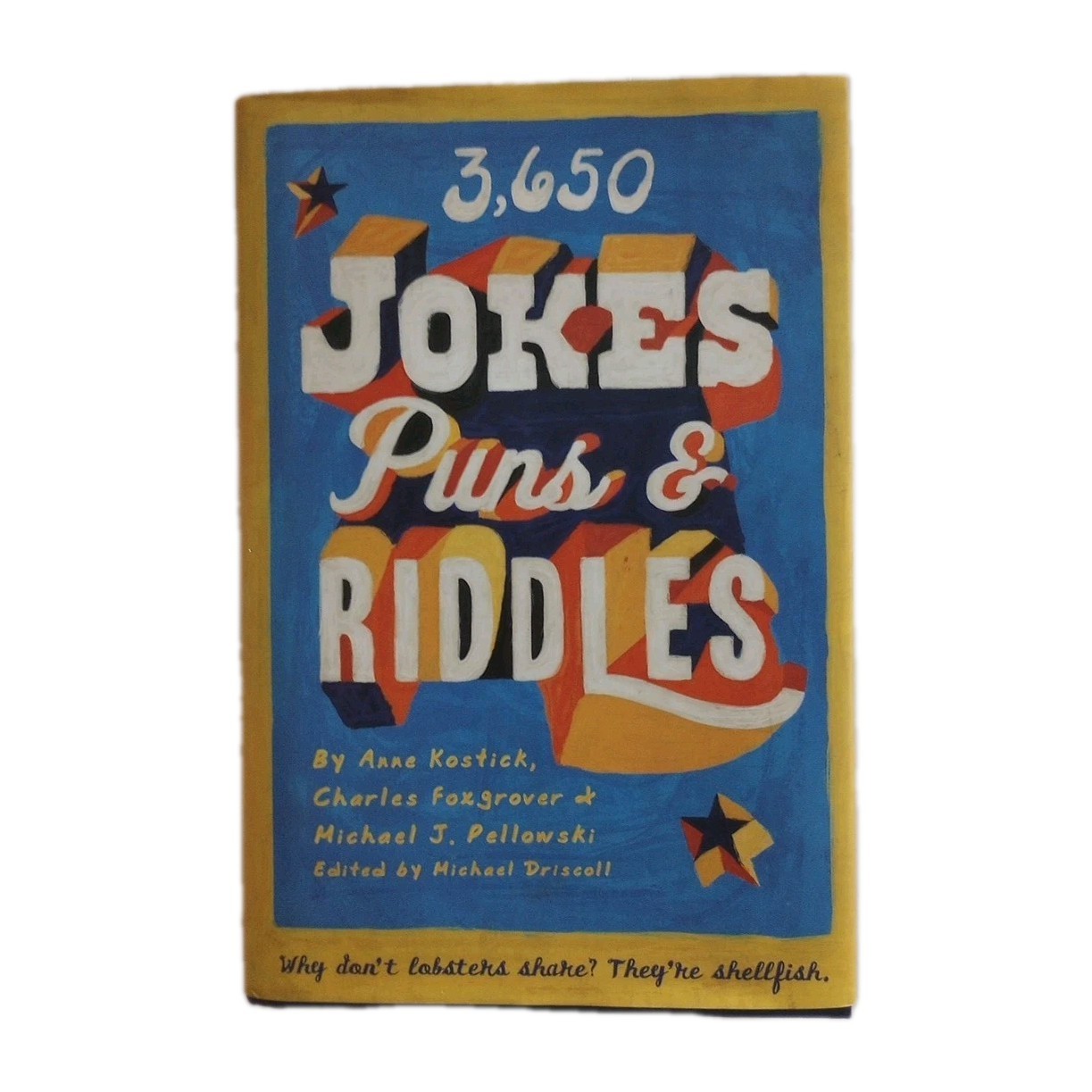 3650 Jokes, Puns, and Riddles – Hardcover By Foxgrover, Charles NEW