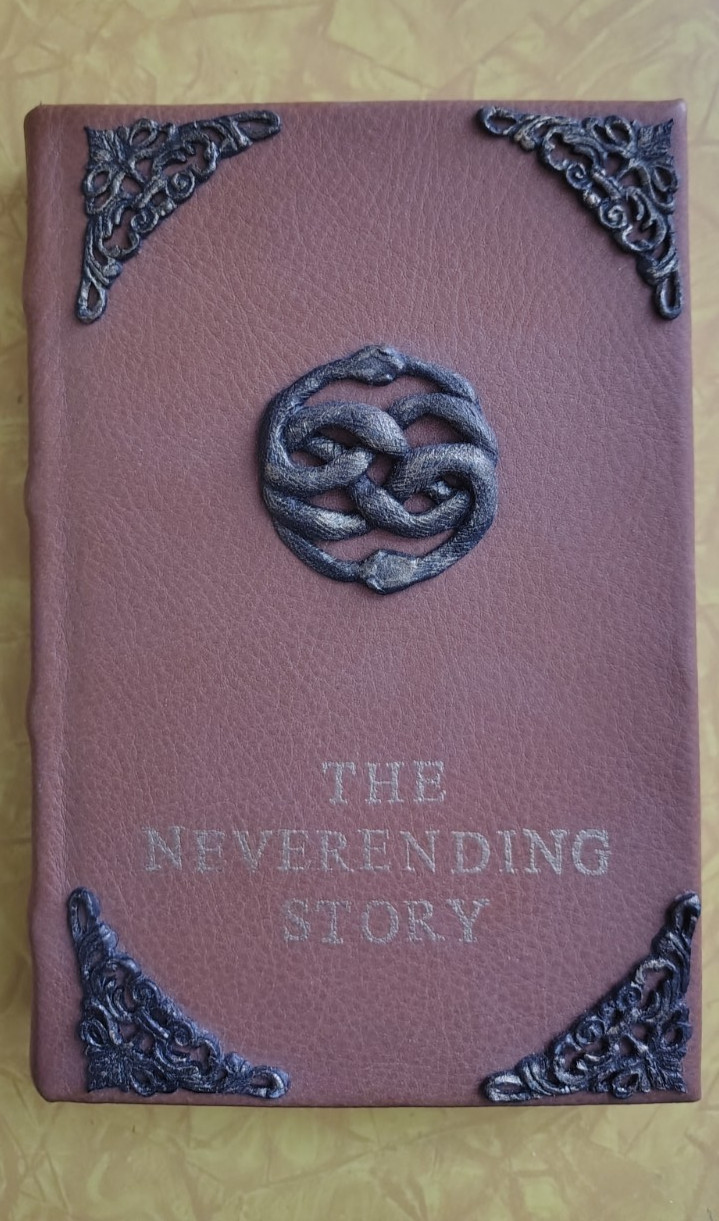 Neverending Story Book Michael Ende Leatherbound Hardcover Auryn Bastian Atreyu