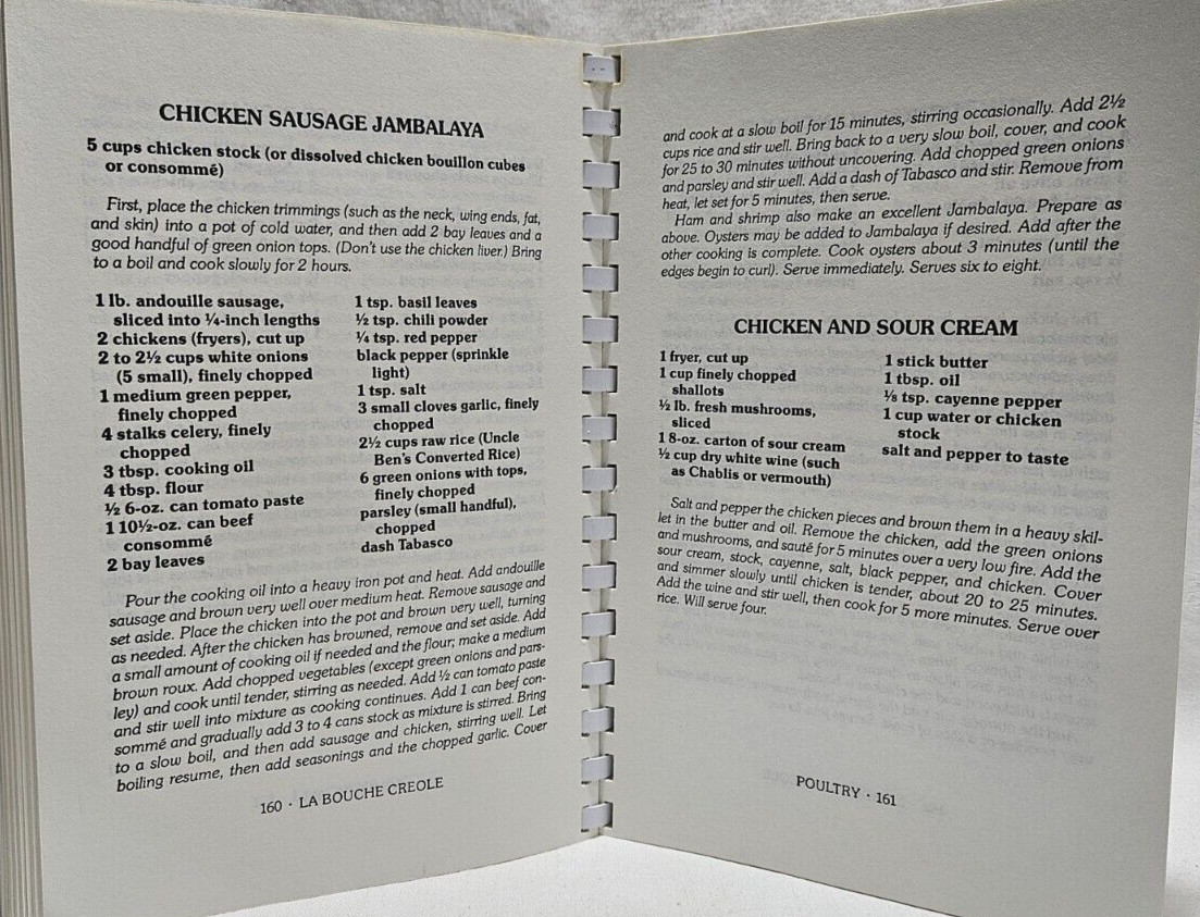 La Bouche Creole Cookbook by Leon E. Soniat Jr., 1985 6th Printing