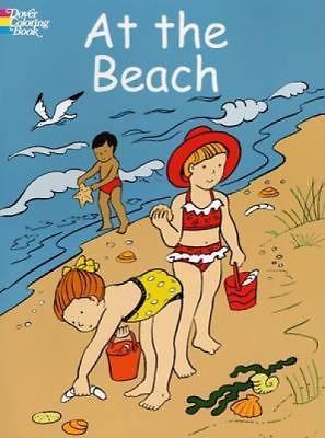 Dover Kids Coloring Bks.: At the Beach by Cathy Beylon (2004, Trade Paperback)