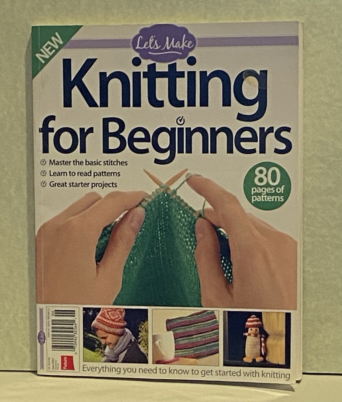 Knitting For Beginners-Soft Cover Book-Preowned-Let’s Make Brand-175 Pages