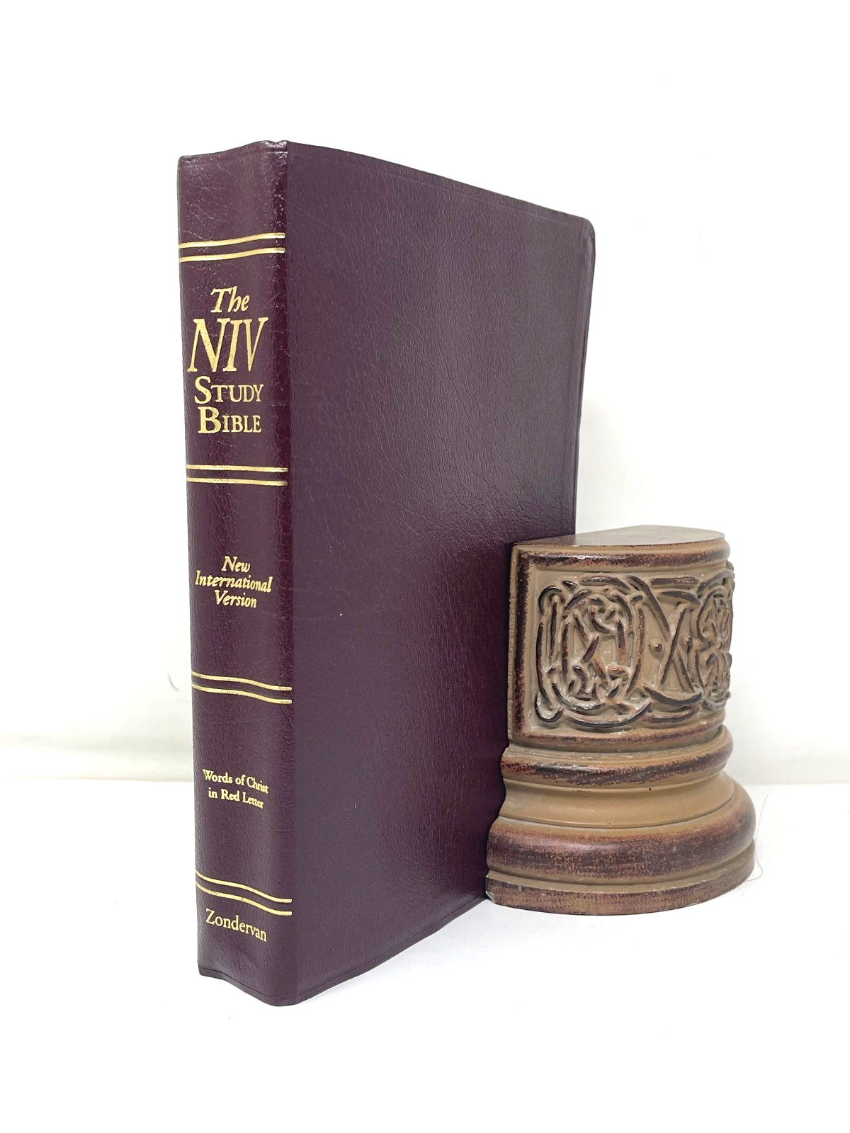 The NIV Study Bible Bonded Leather Zondervan Red Letter Edition 1995
