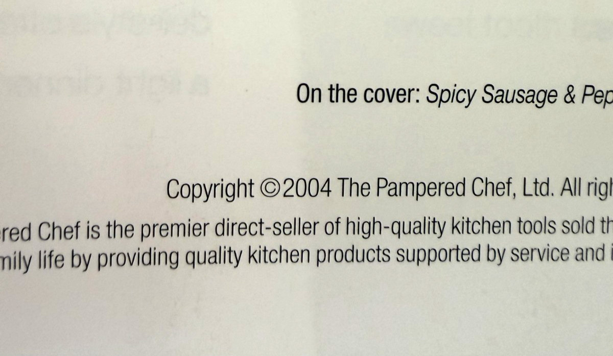 Vintage Pampered Chef Spiral Bound and Paperbound Cookbooks Lot of 5