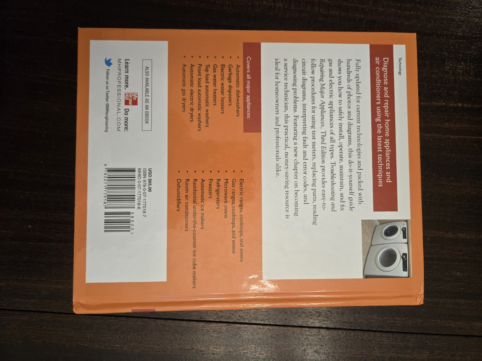 Troubleshooting And Repairing Major Appliances 3rd Edition Very Good Condition