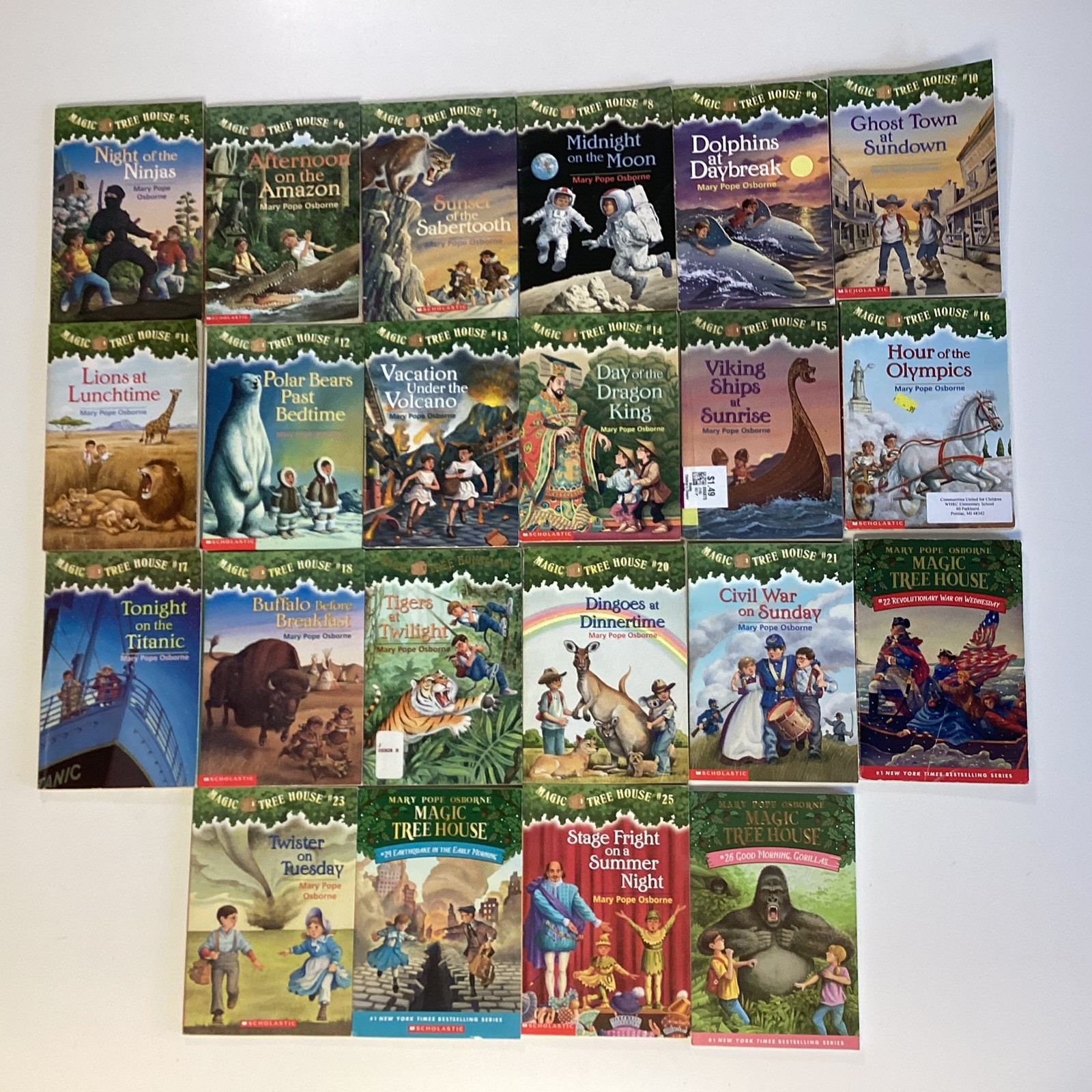 Magic Tree House 22 Book Lot Mary Pope Osborne