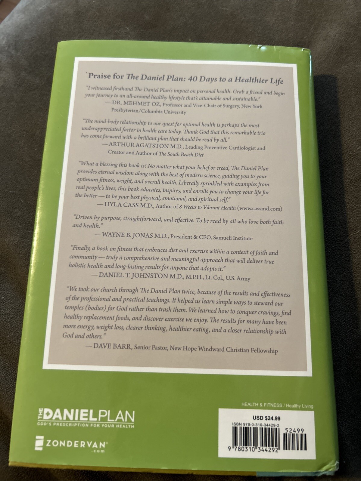 The Daniel Plan Ser.: The Daniel Plan : 40 Days to a Healthier Life by Daniel G.