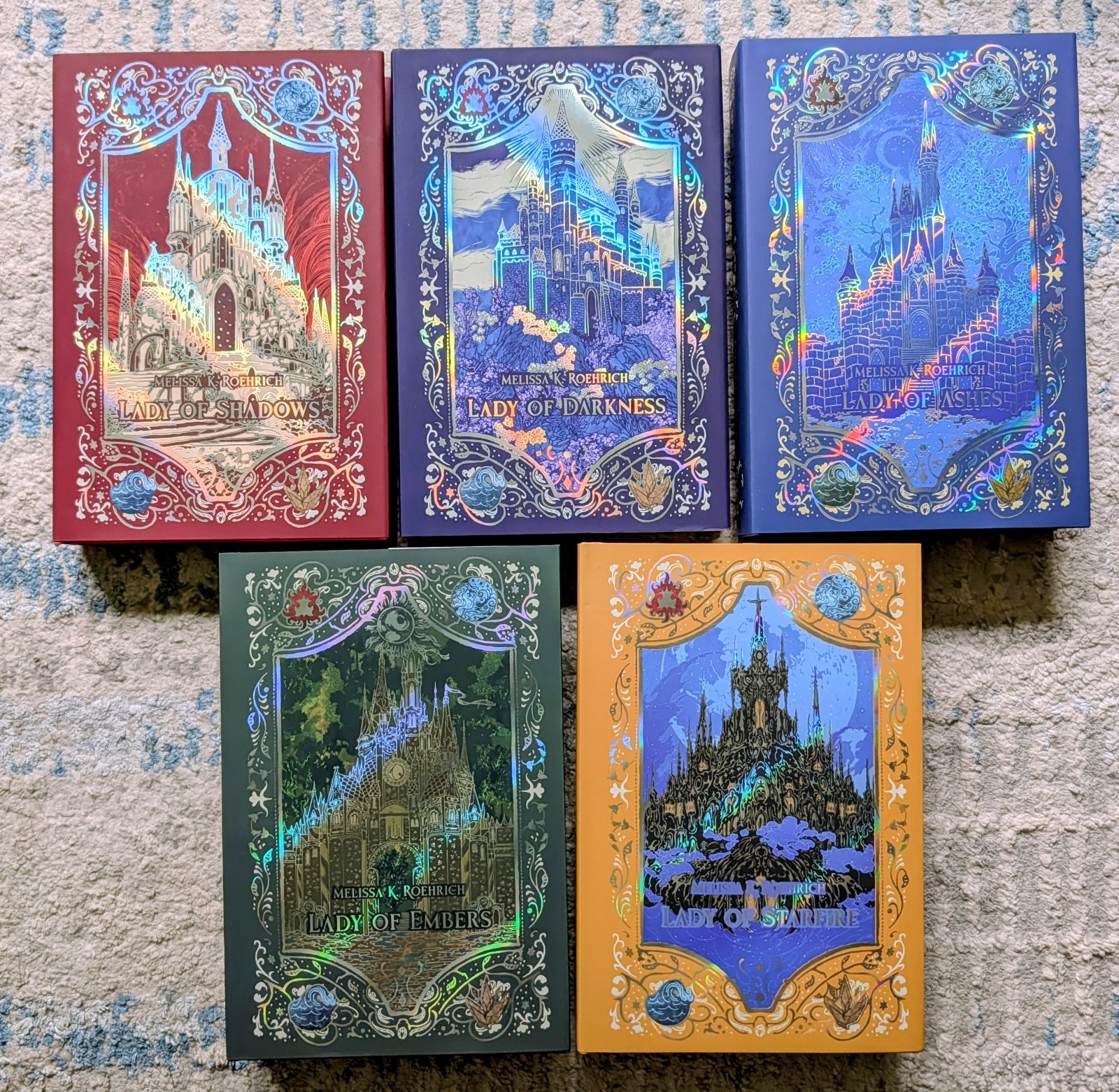 Arcane Society Lady Of Darkness by Melissa K Roerich Full Set 5 Books