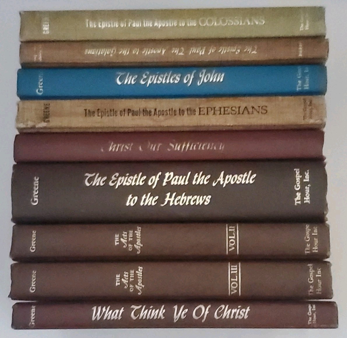 Lot Of 9 Evangelist Oliver B. Greene Christian Books The Acts Of The Apostles +
