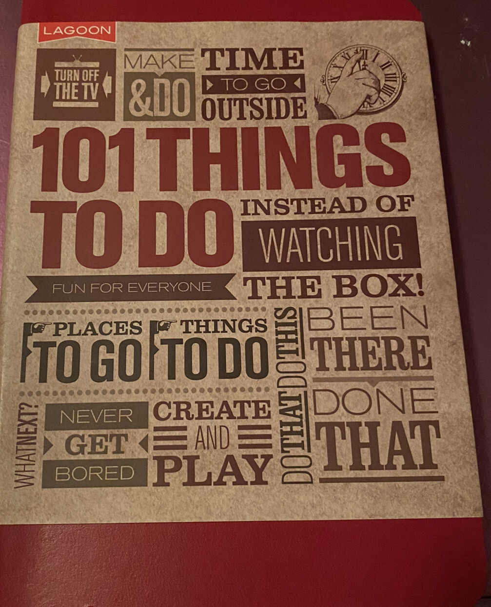 Lagoon Turn Off The TV 101 Things To Do Fun Activity Game Suggestion Book Gift