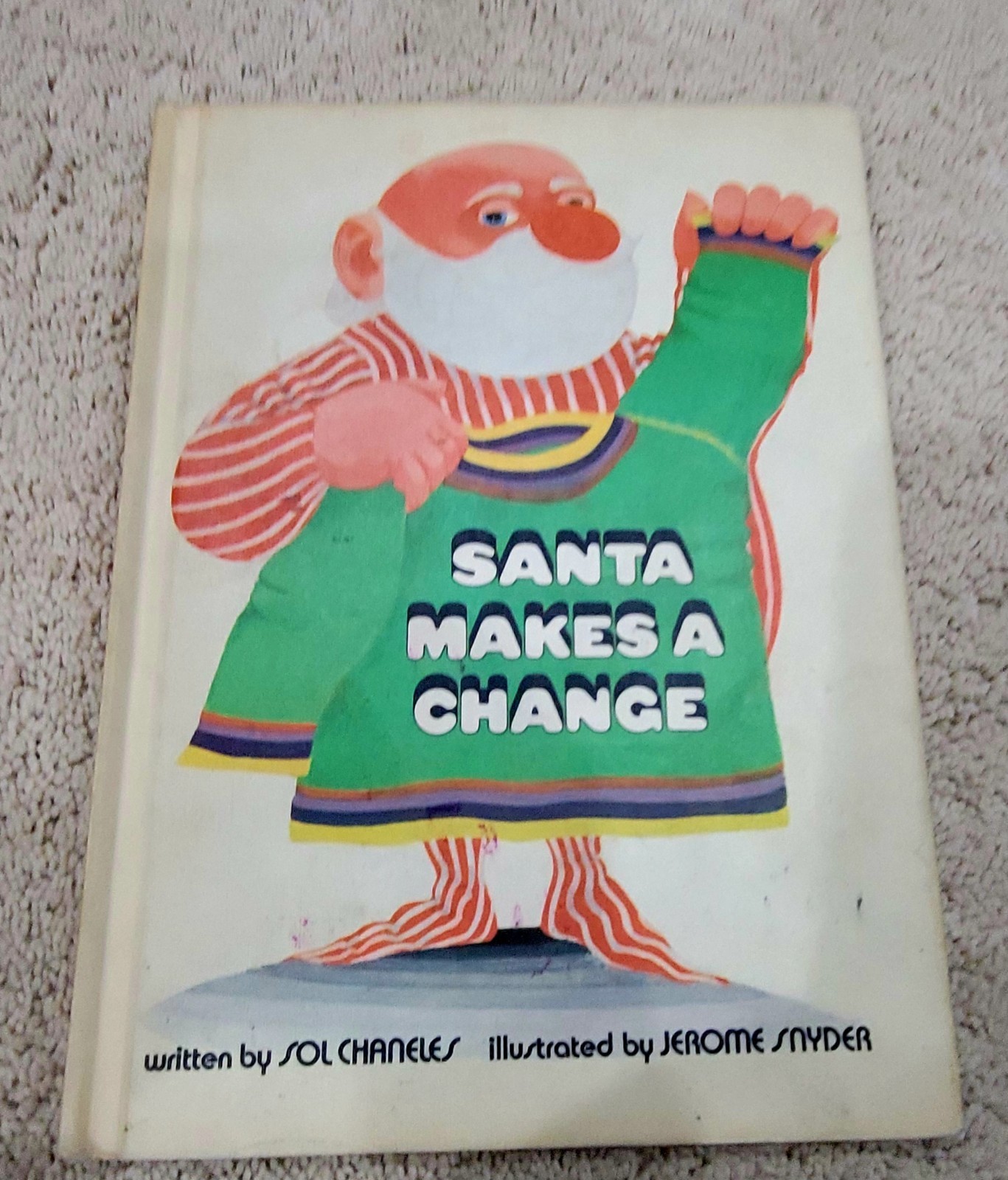 Vintage Christmas Book Santa Makes A Change 1970 Hardcover Book