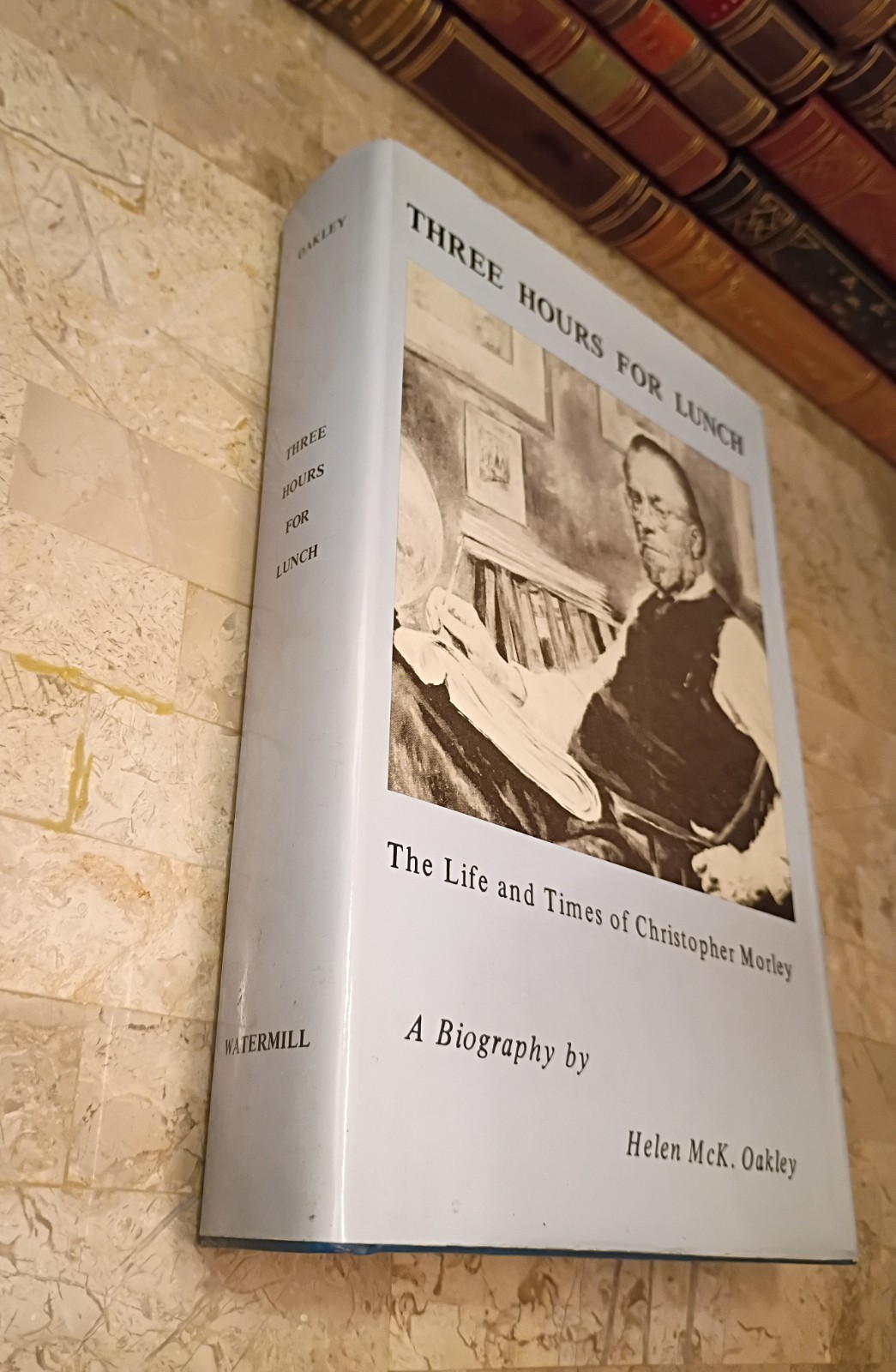 Three Hours for Lunch (1976) – Rare 1st Edition Christopher Morley Bio