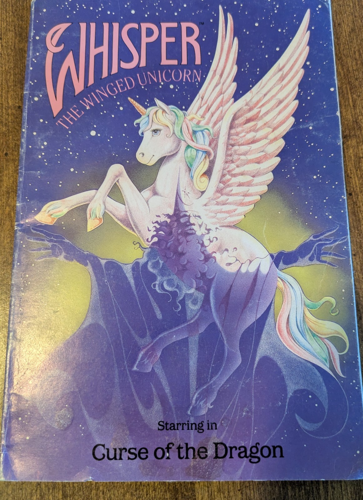 Whisper the Winged Unicorn CURSE OF THE DRAGON by Christopher Brown Vtg 1985