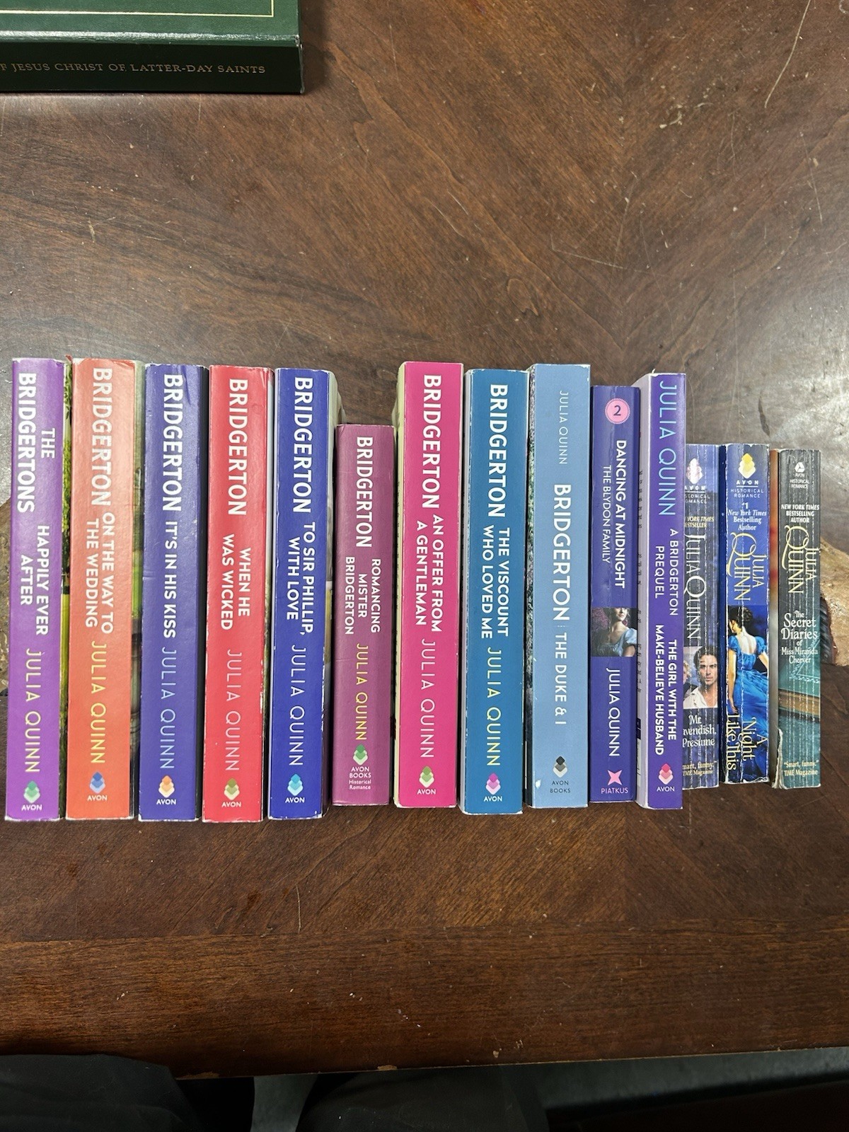 14 Book Lot Complete BRIDGERTON Series By JULIA QUINN PB #1-9 and misc books
