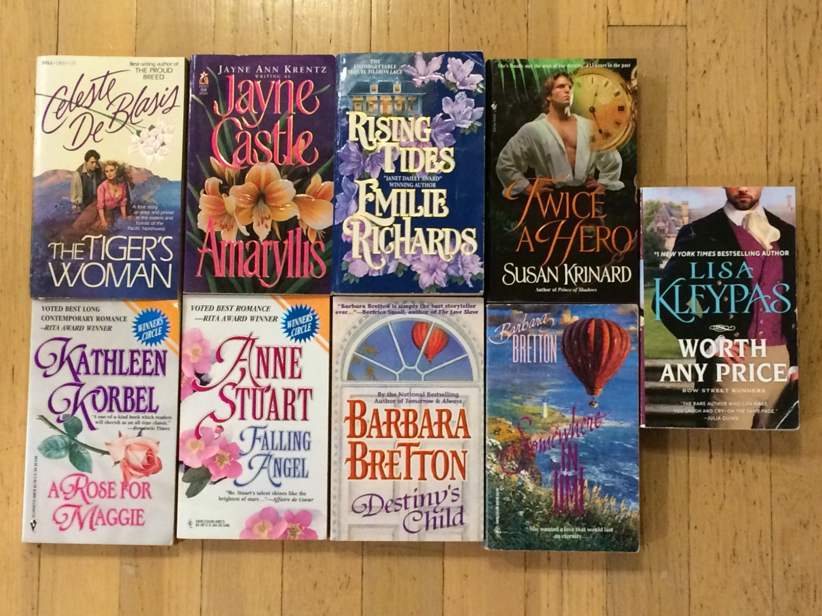 Qty 9 – Random Romantic Novels – Misc Authors – Paperback lot 4