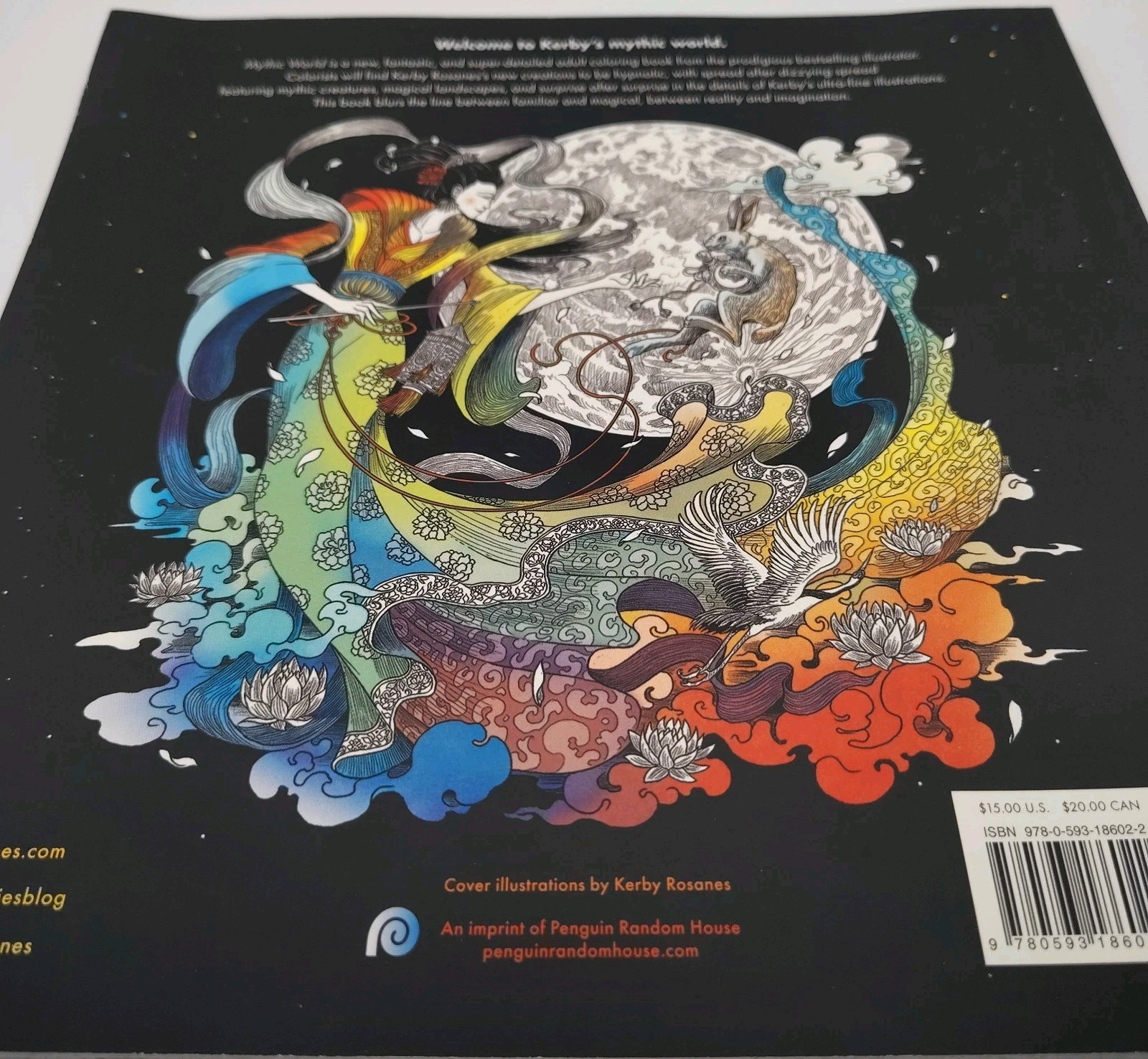Mythic World Artist Coloring Book by Kerby Rosanes Paperback