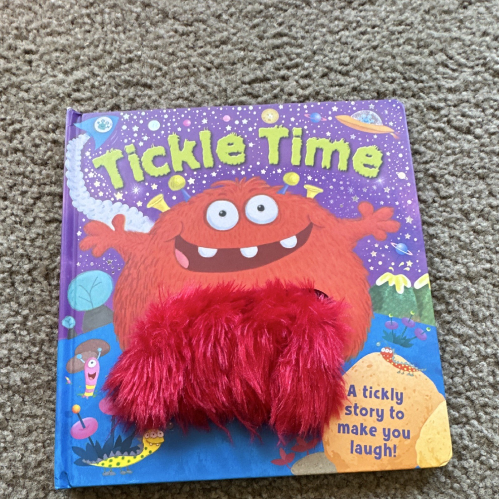 Tickle Time by Igloo Books, Hardcover Picture Book, Furry Legs, Red Monster