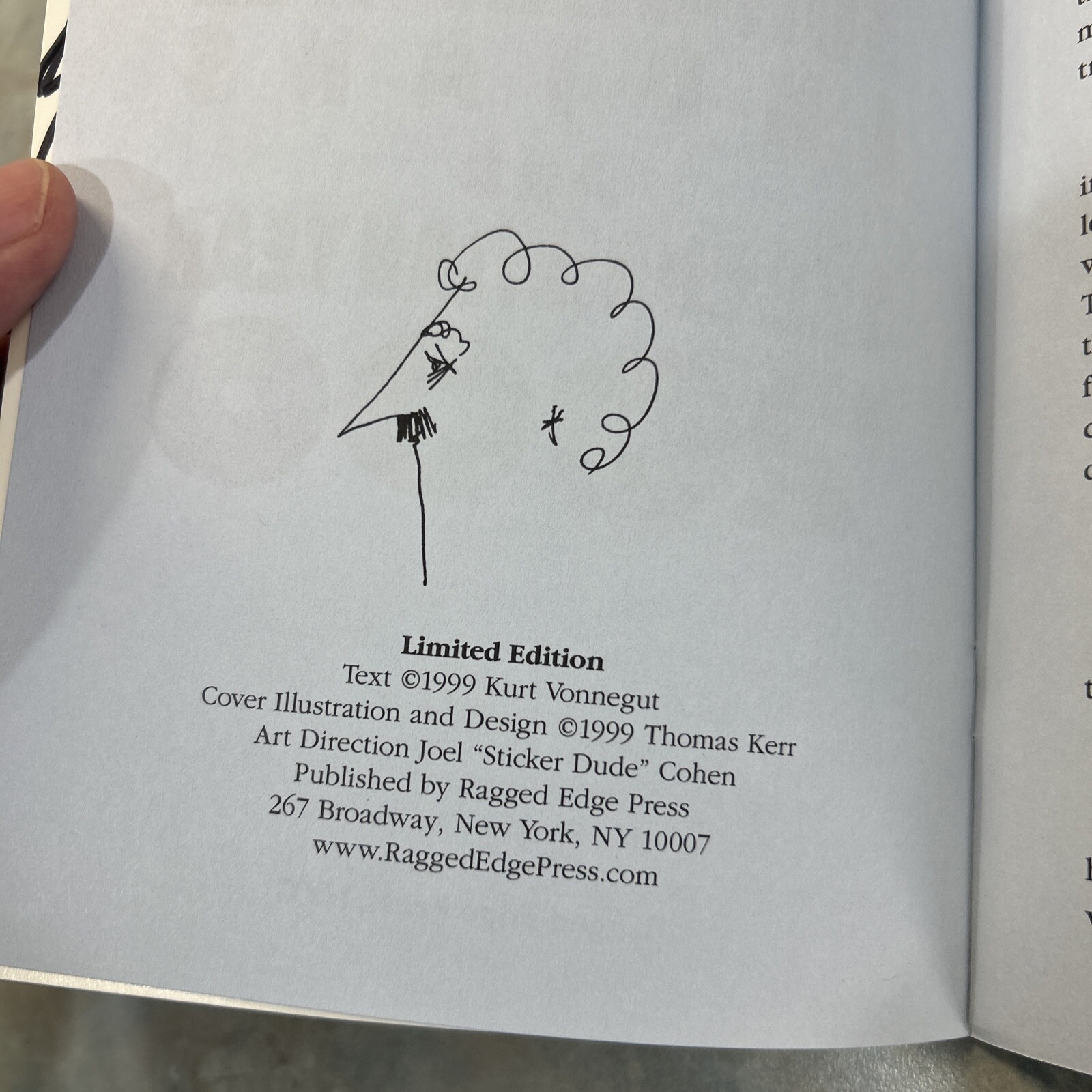 Kurt Vonnegut zine book Fuh-Kar-Wee 1999 Limited Edition