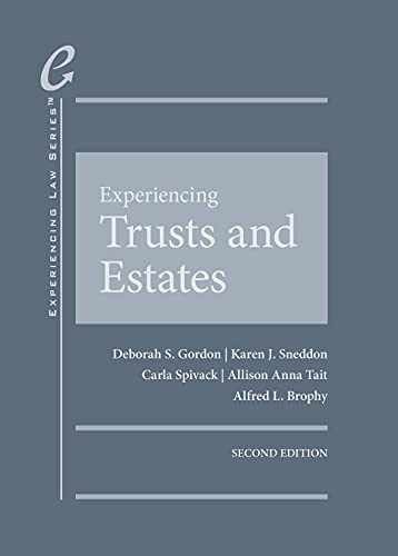 Experiencing Trusts and – Hardcover, by Gordon Deborah; Sneddon – Acceptable h