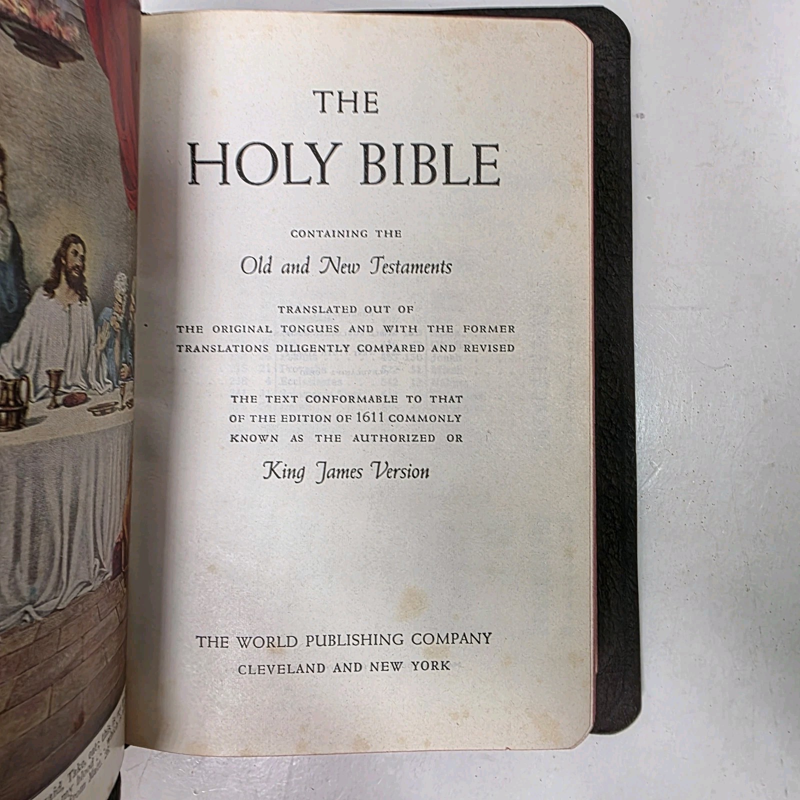 Holy Bible KJV Red Letter World House Of Representatives 1952 Historical RARE