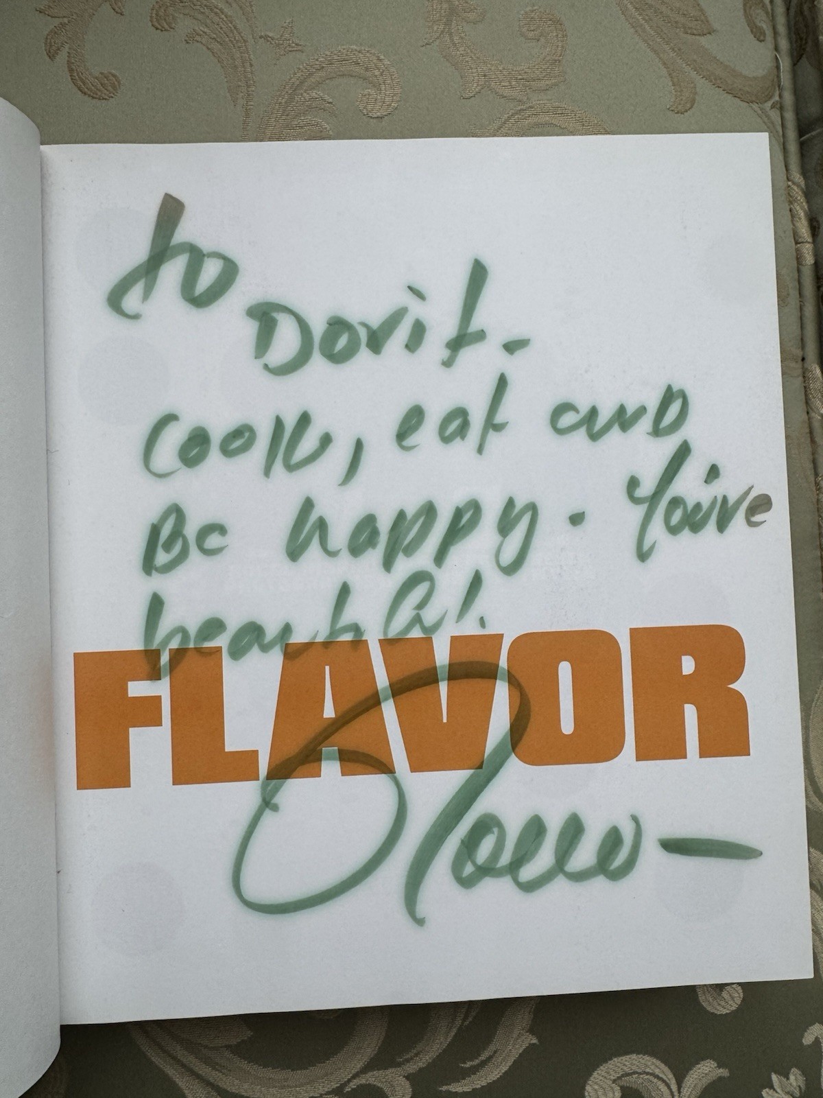 2 Rocco DiSpirito Cookbook SIGNED Flavor Negative Calorie Diet