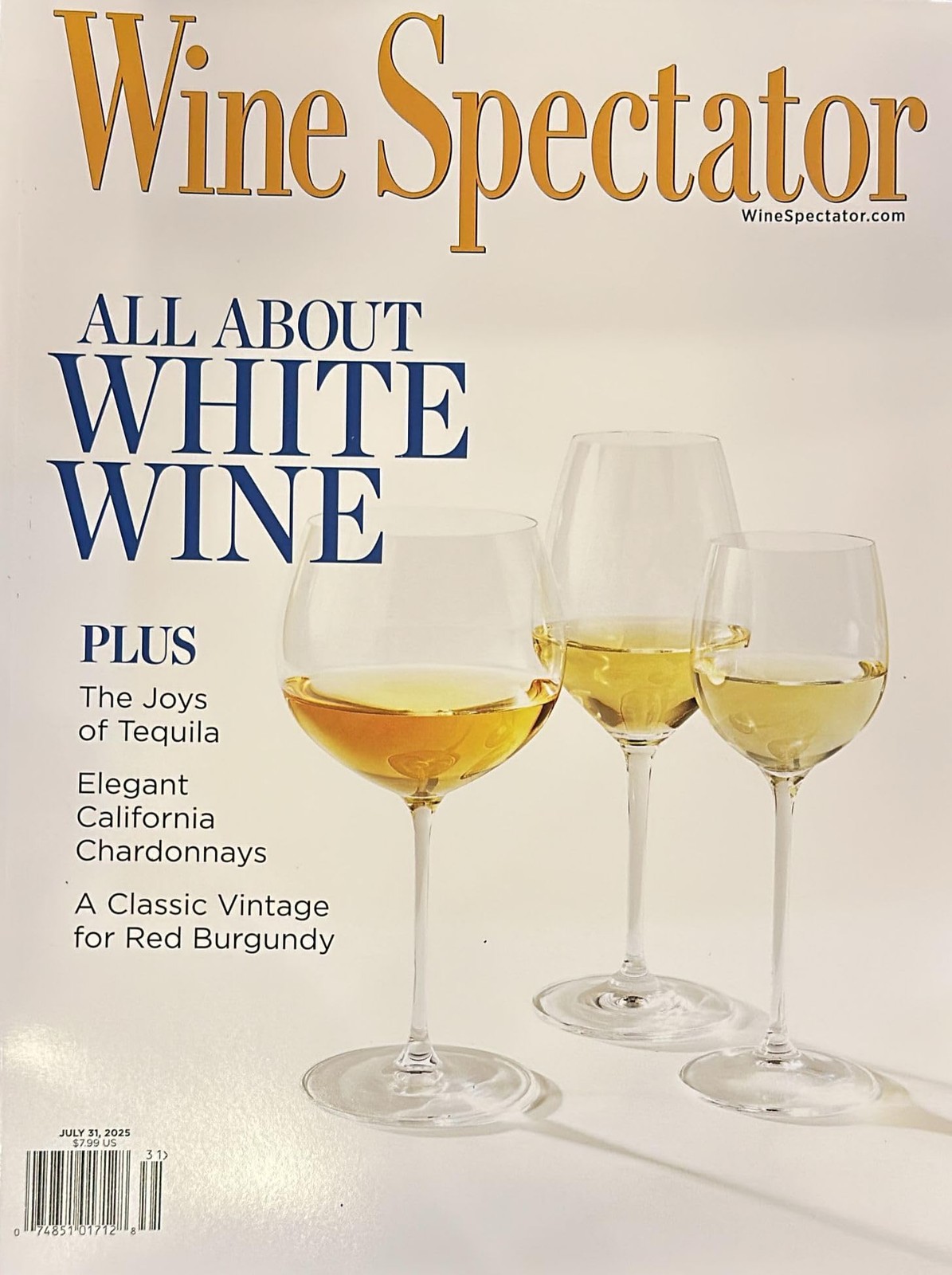 Wine Spectator Magazine July 31,2025 All About White Wine