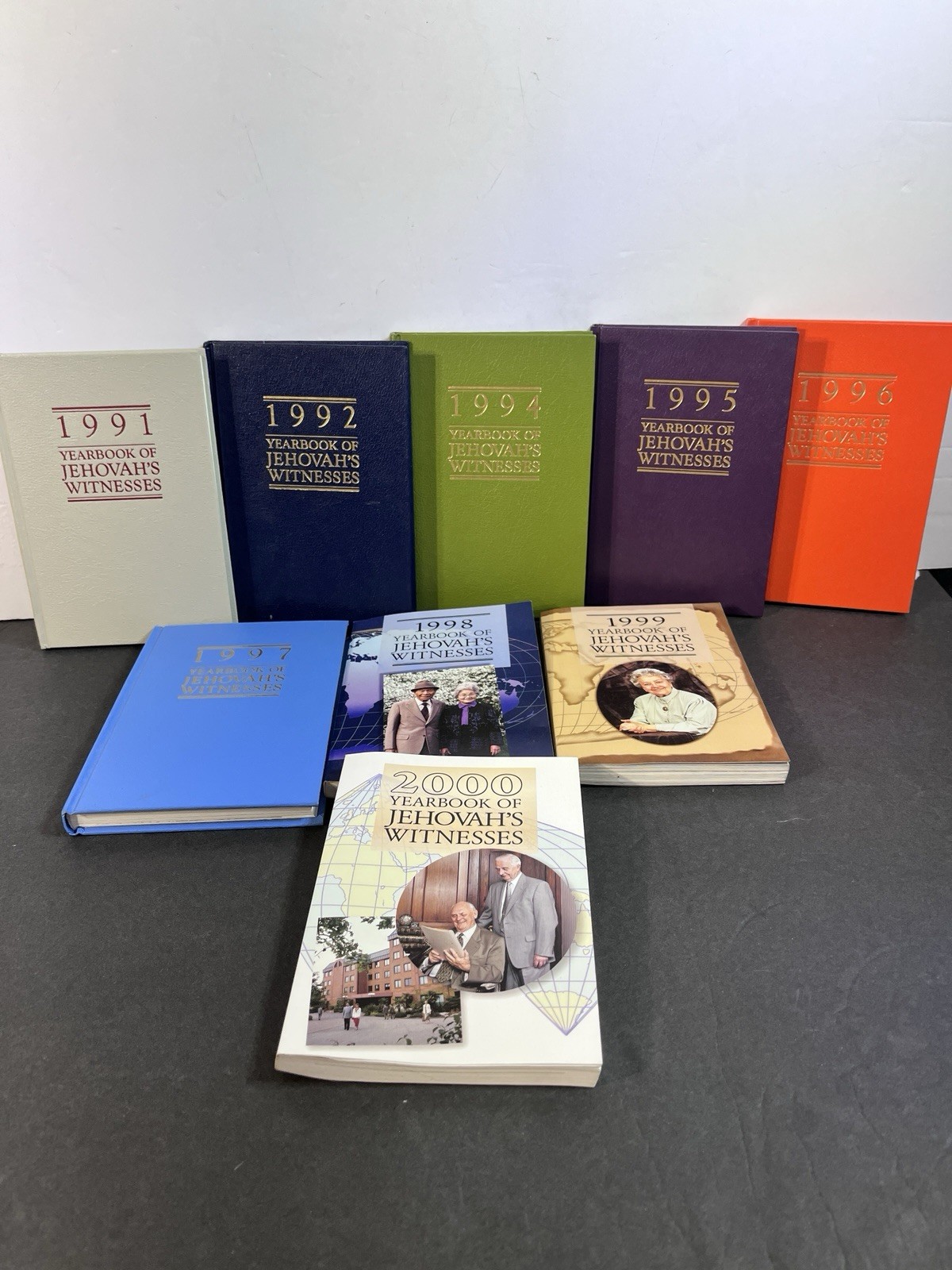 Jehovahs Witnesses Lot Of 9 Yearbooks