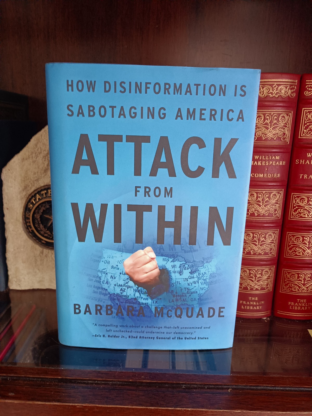 Attack From Within_Barbara McQuade_HCDJ_1st Edition / First Prnt_SIGNED_VeryGood