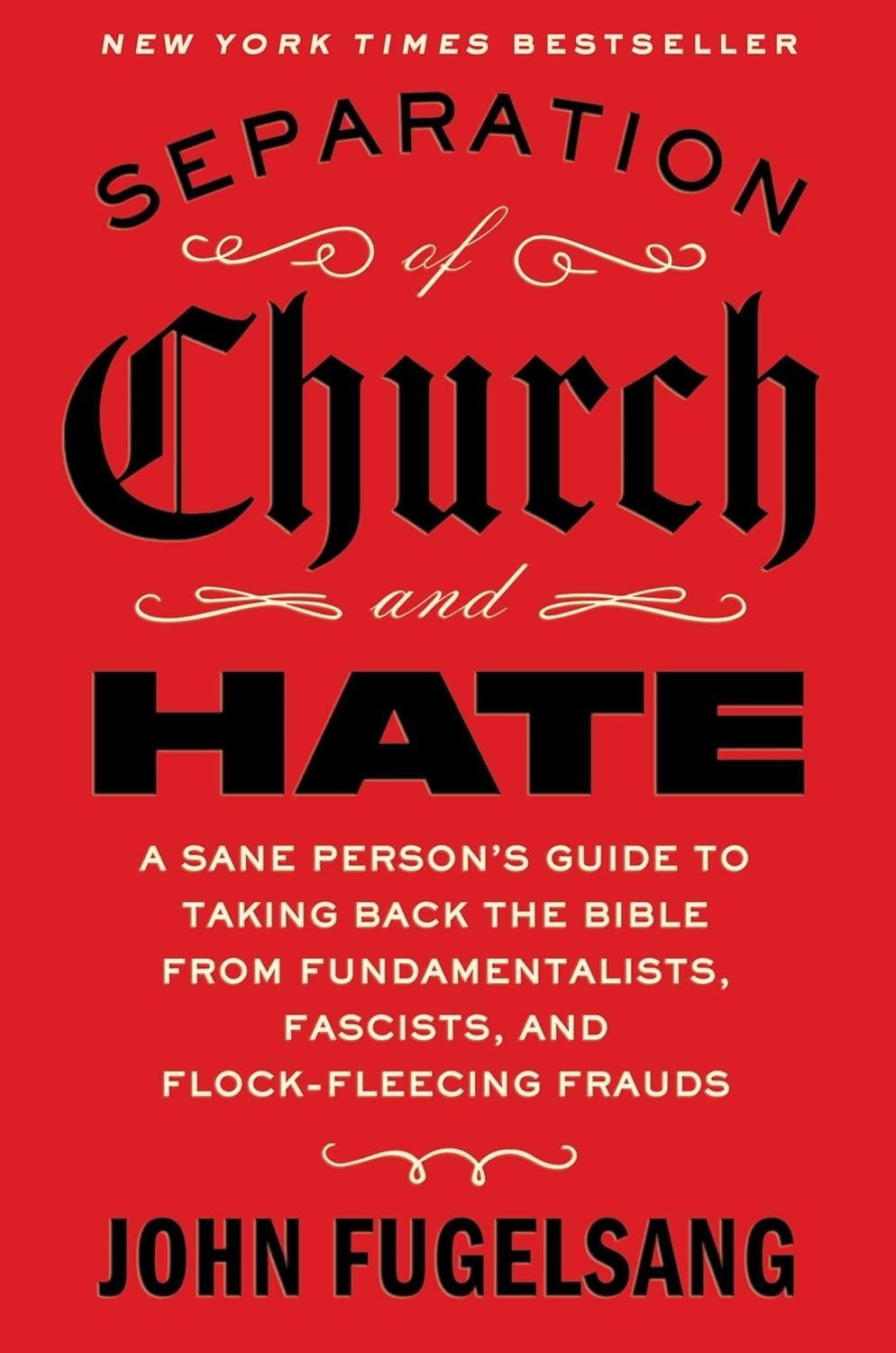 Separation of Church and Hate By John Fugelsang Paperback..