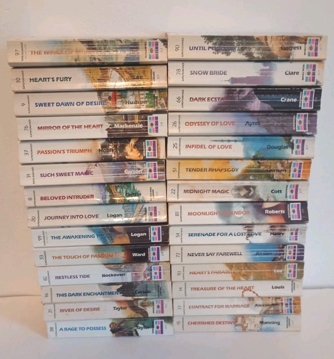 Lot of 27 Worldwide Superromance Novels. 1980s Vintage Romance, Drama Books. 🩷!