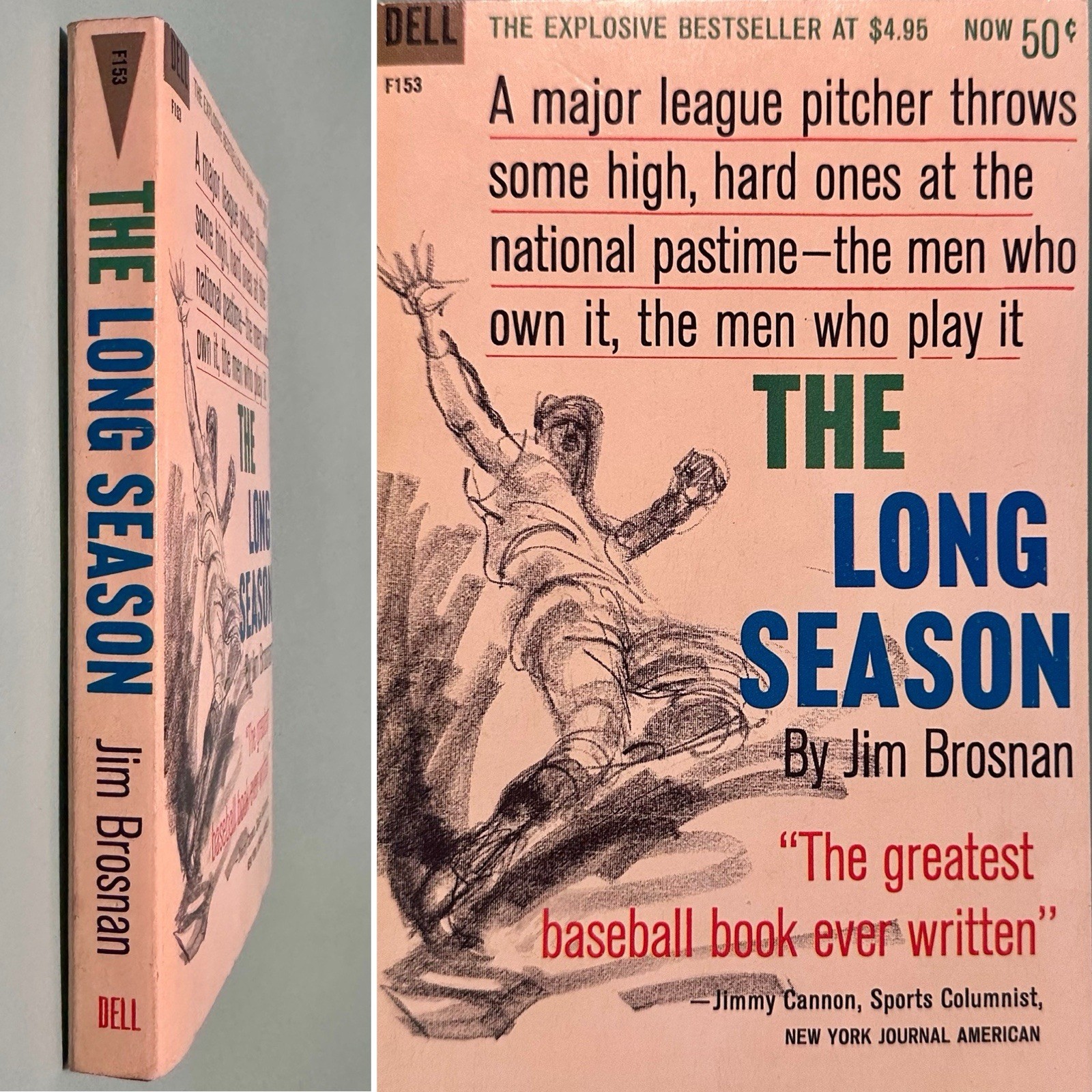 [UNREAD] The Long Season BASEBALL Vintage Paperback 1961 Jim Brosnan VERY NICE