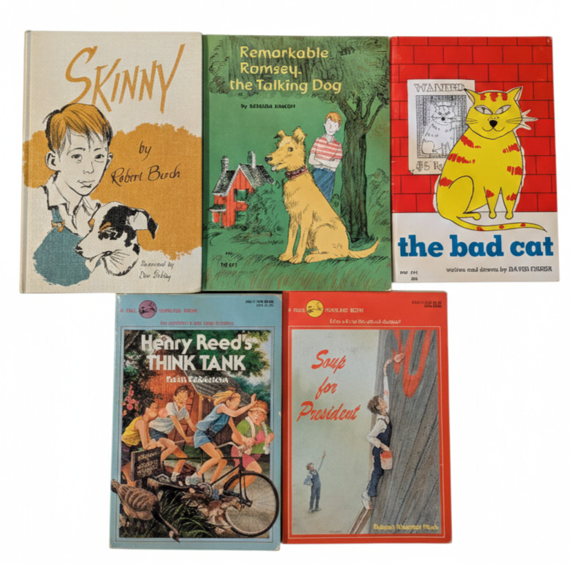 Vintage Children’s Book Lot of 5 1960s 1970s Hardcover Robert Burch David Pager