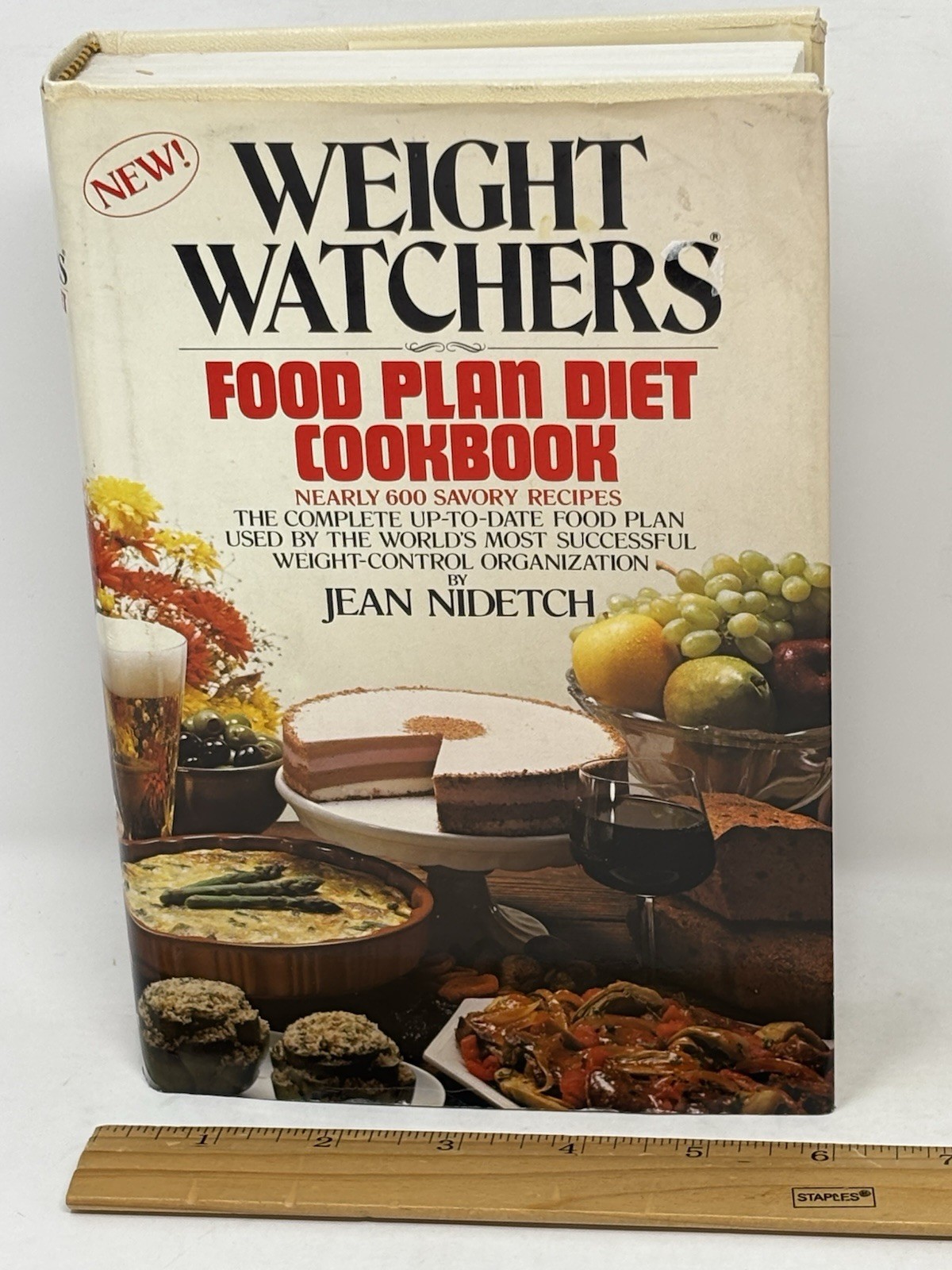 Weight Watchers Food Plan Diet Cookbook VTG Nidetch 440 pages READ