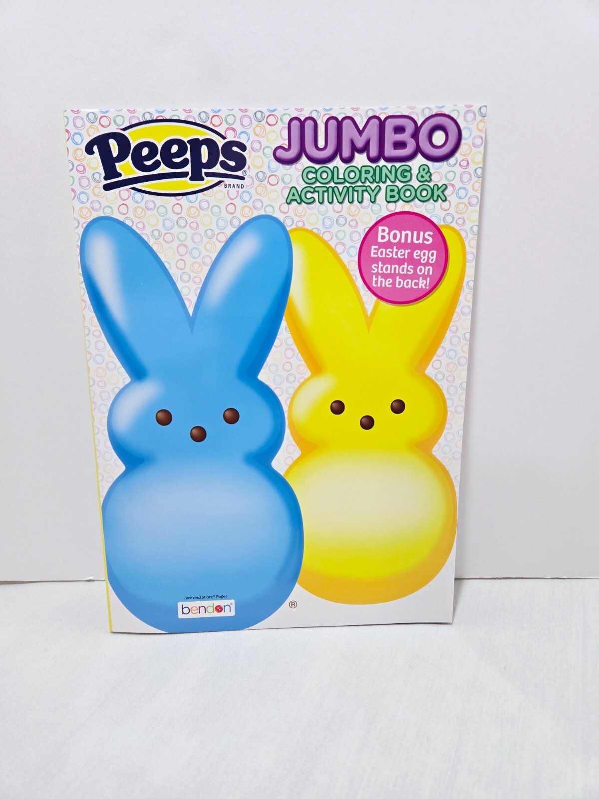 Blue & Yellow Easter Peeps Jumbo Coloring & Activity Book 80 Pages New