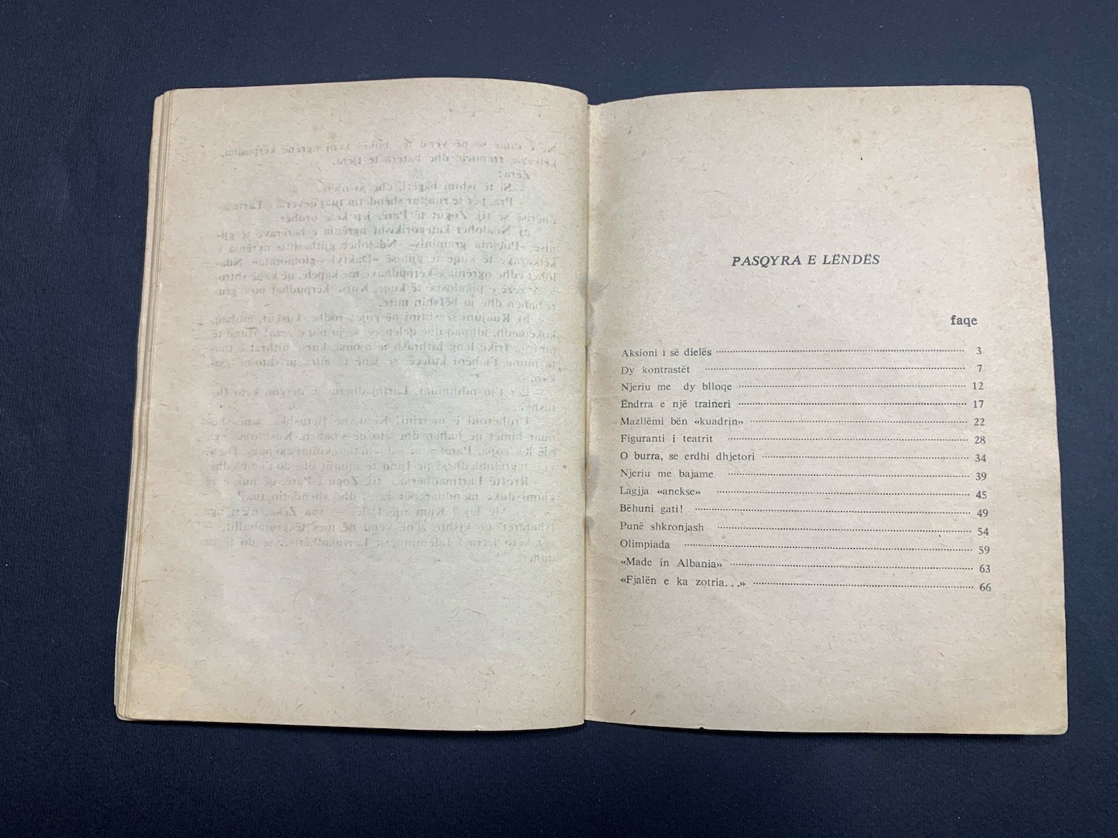 OLD ALBANIA BOOK-KOLEC PEPA-PUNE SHKRONJASH-TREGIME HUMORISTIKE-1976-COMMUNISM