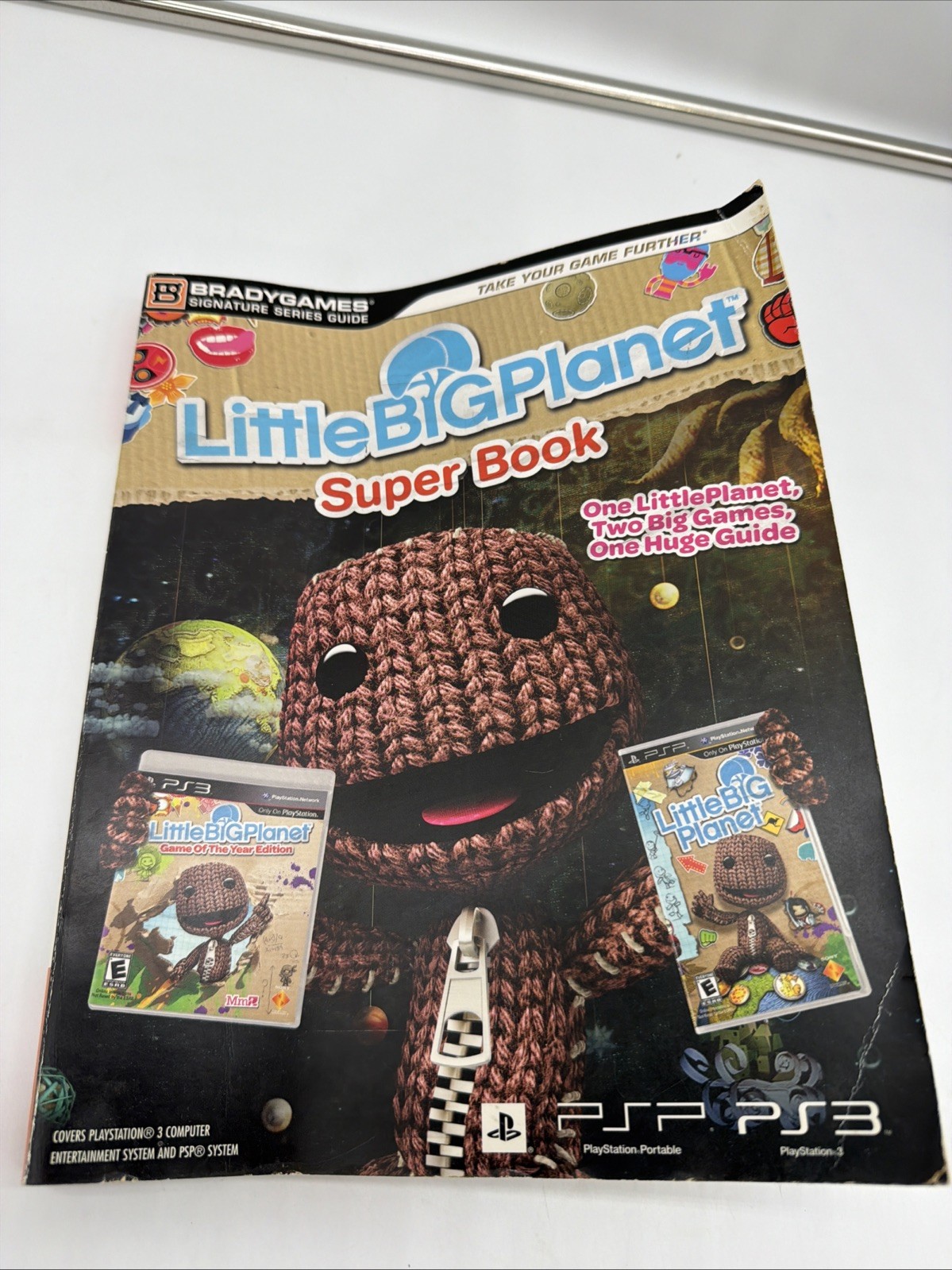 LittleBigPlanet Super Book Brady Games Signature Series Strategy Guide PS3 / PSP