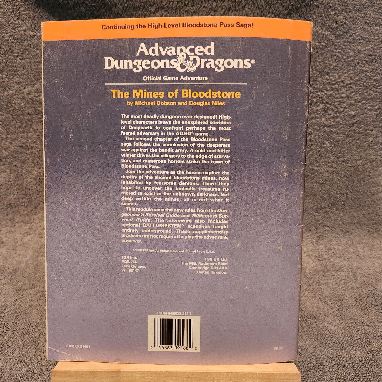 Mines of Bloodstone #9168 AD&D H2 Advanced Dungeons and Dragons – Very Good