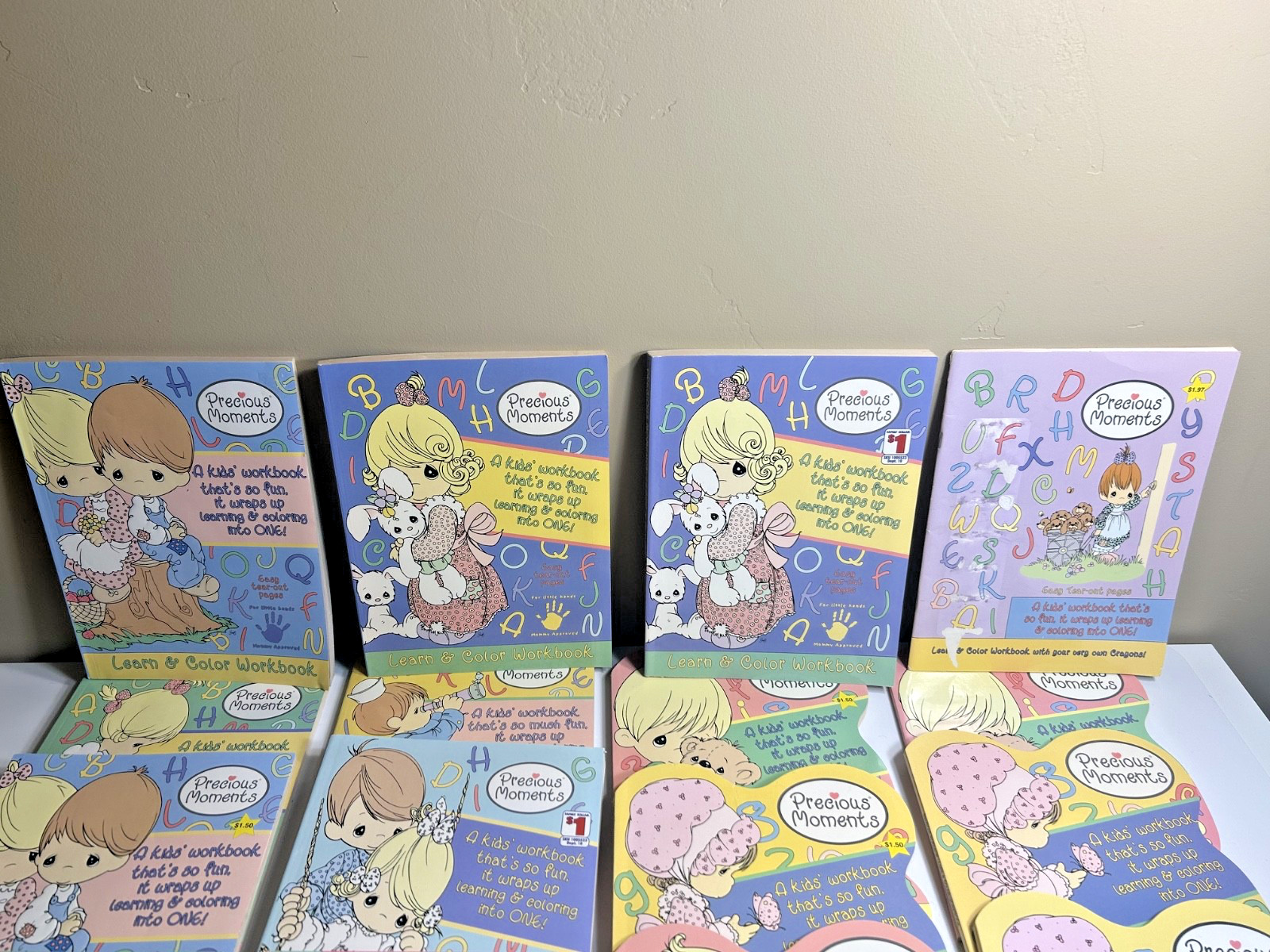 NEW Vintage Lot of 17 Precious Moments Coloring Activity Books Book UNUSED ++