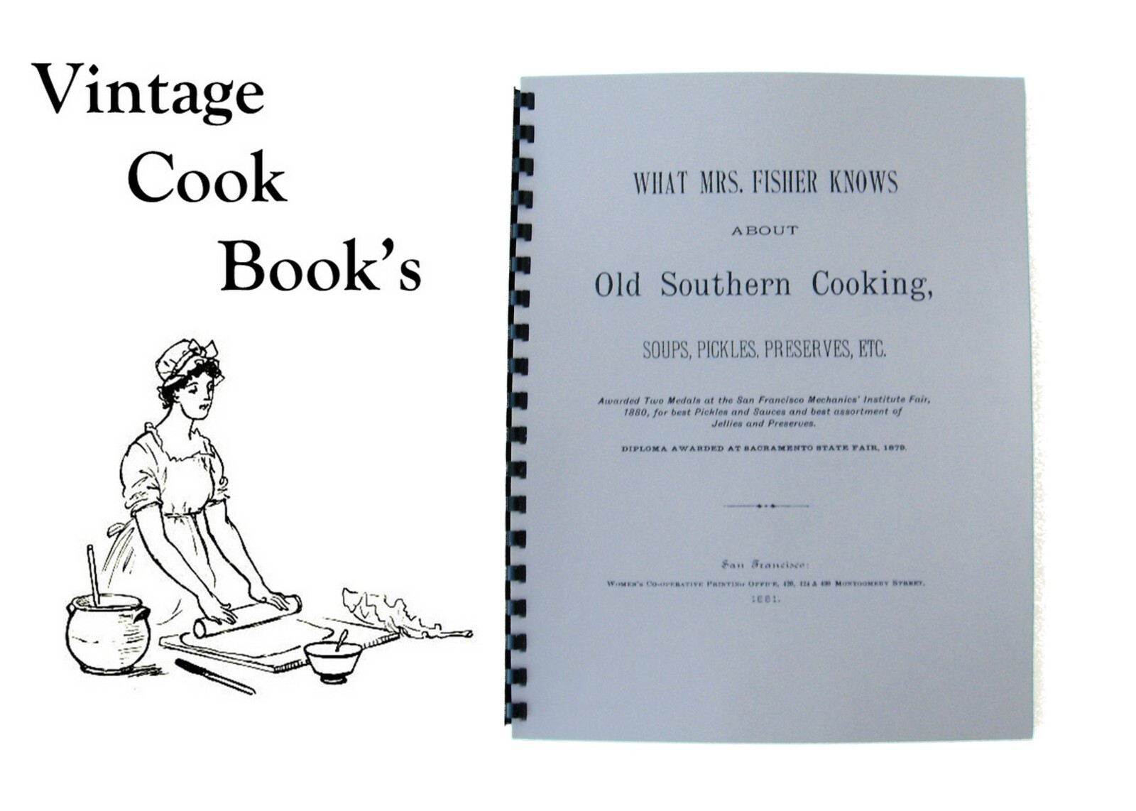 1881 Old Southern Cooking Cook Book Vintage Recipes 72pg