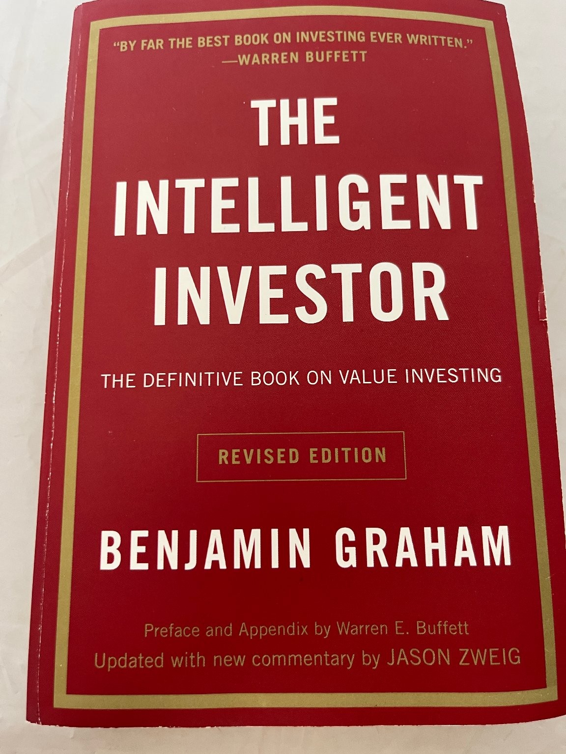 Intelligent Investor Benjamin Graham 2003 Revised Edition Value Investing Harper