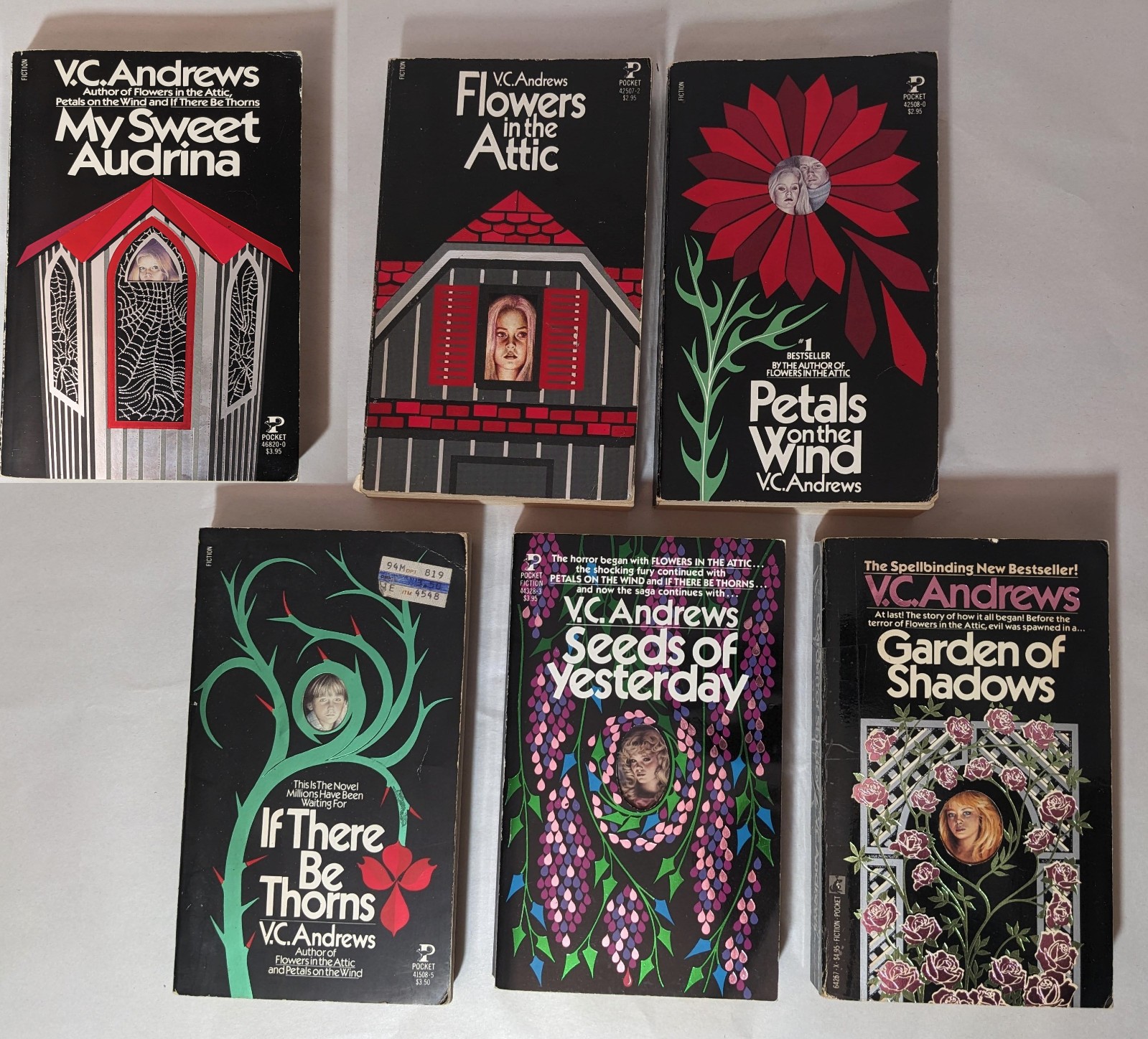 Flowers in the Attic 1-5 + My Sweet Audrina VC Andrews 1 2 3 4 5 Some Keyhole