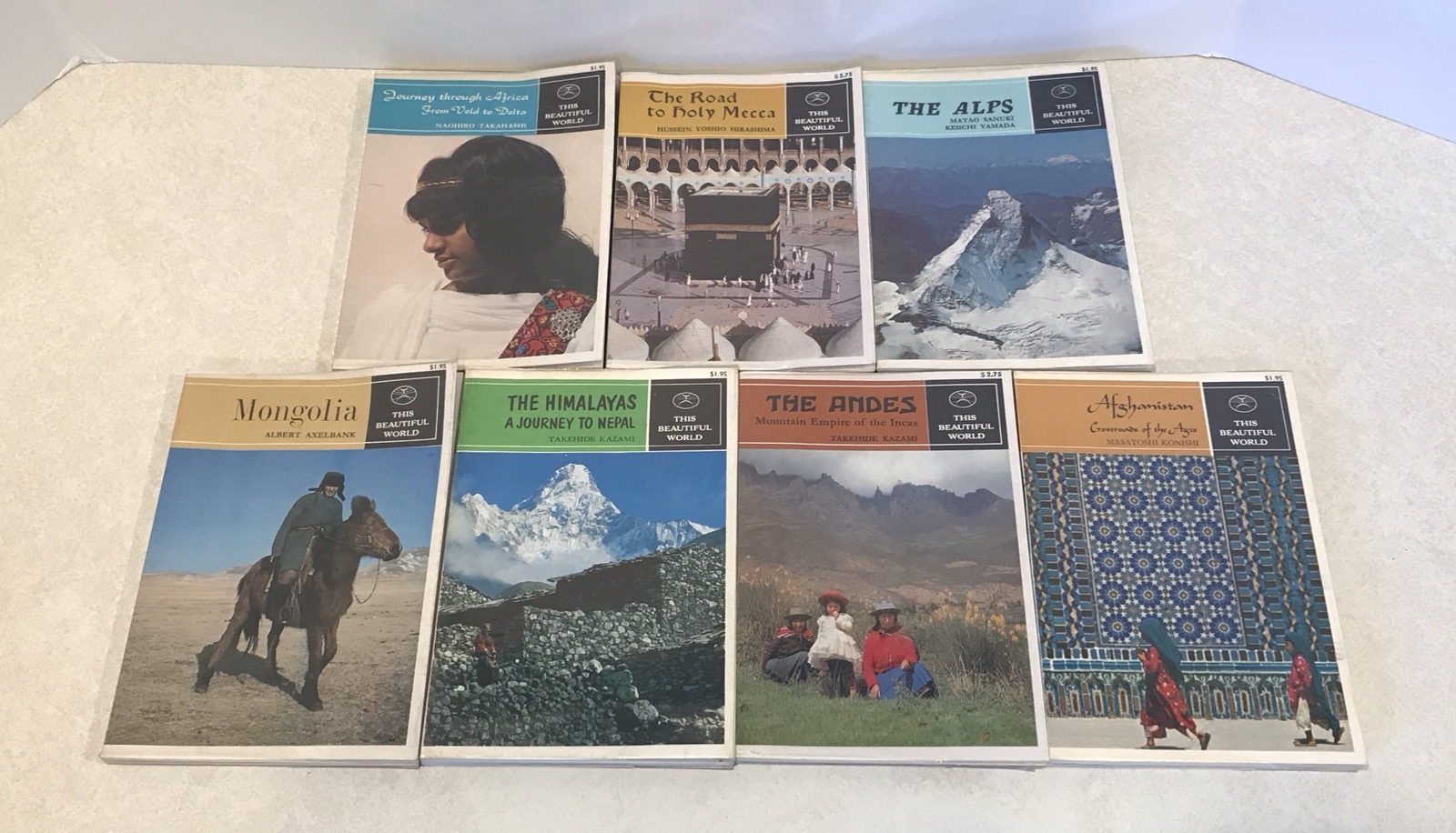 LOT OF 7 Vintage Travel Guides Kodansha Color Photos This Beautiful World PB
